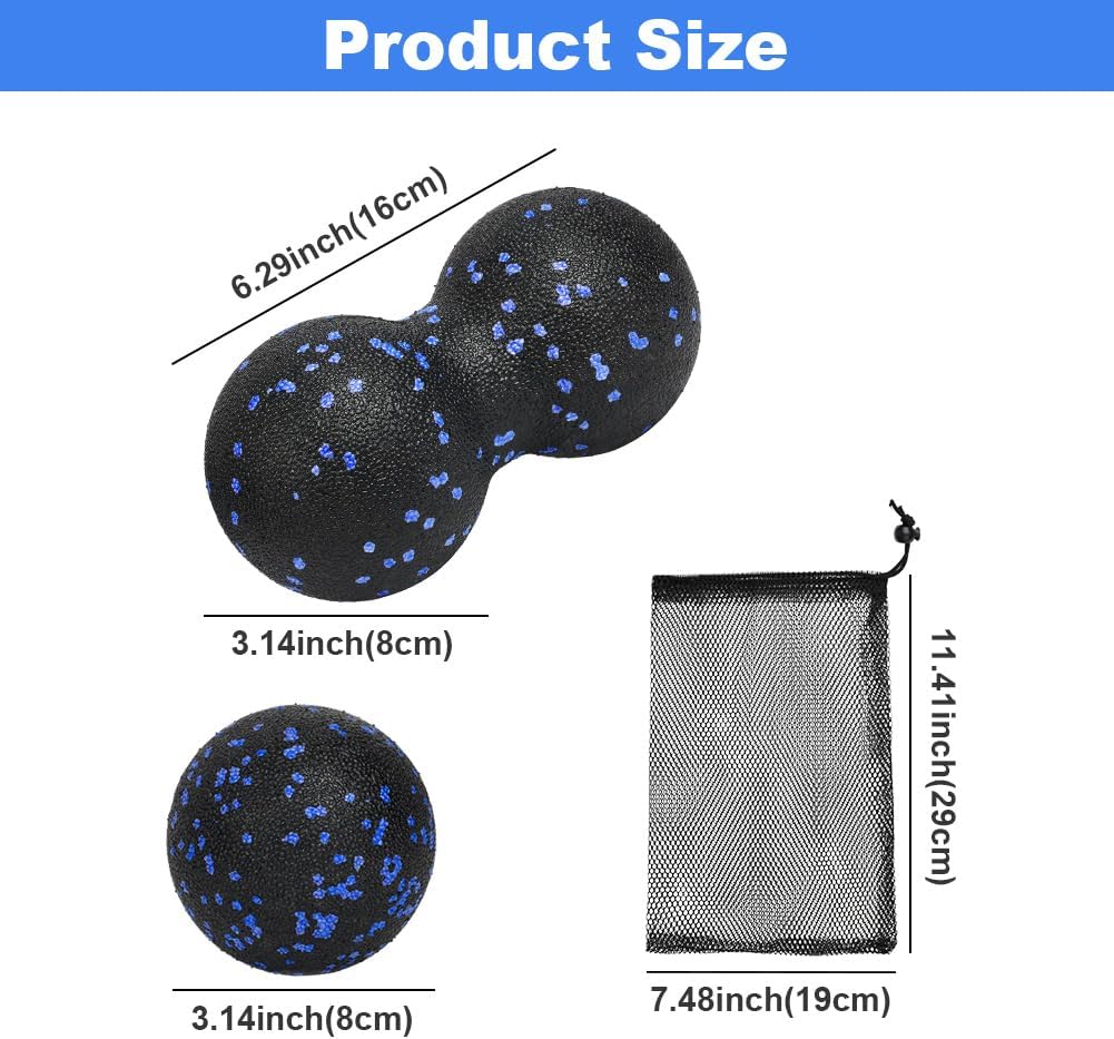 Thumbnail 1 de LOPHE Sfere Massaggianti Muscolari – Set di palline fasciali (2 pezzi) nero + pois blu