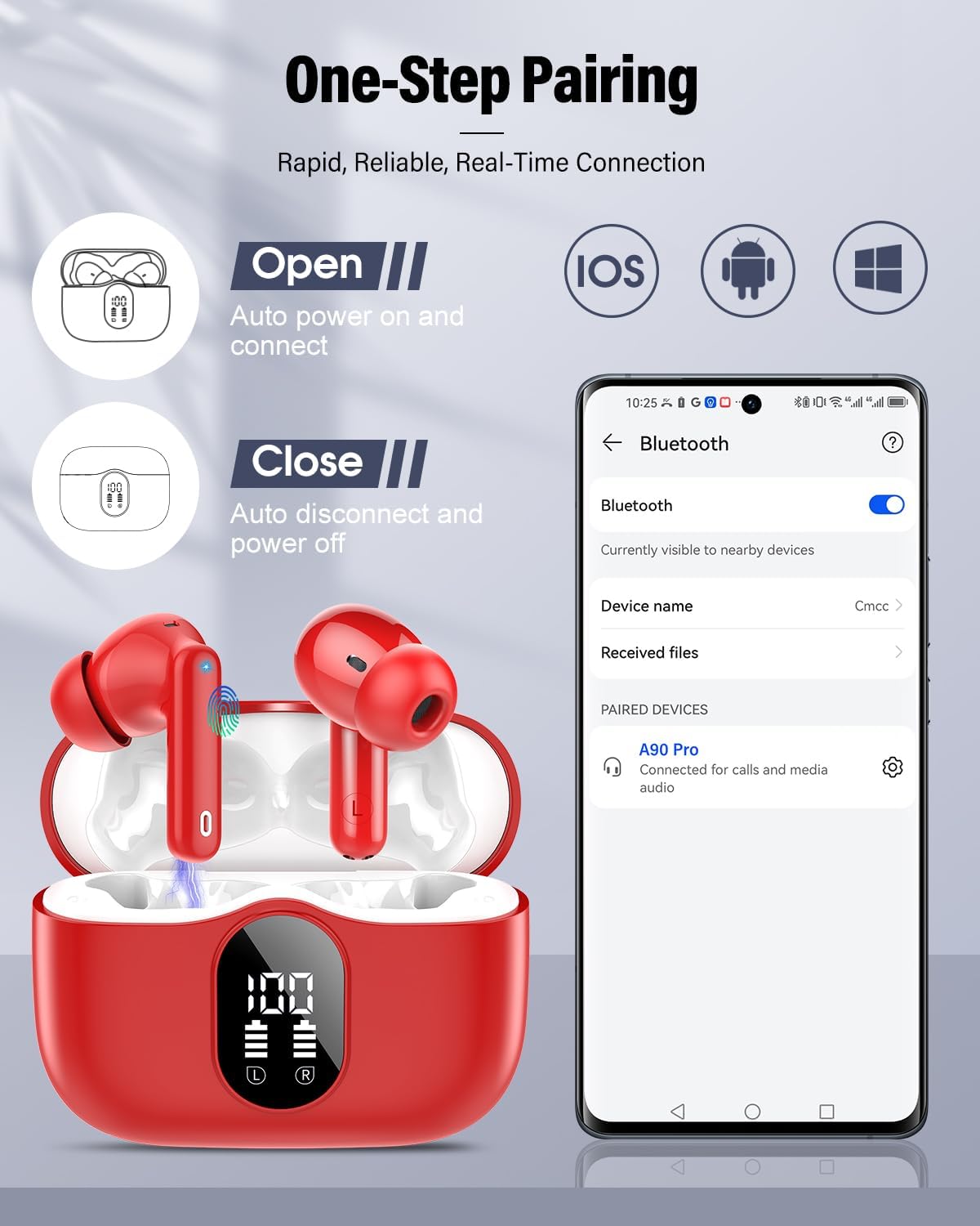 Detalle 1 de Wireless Earbuds with Bluetooth 5.4