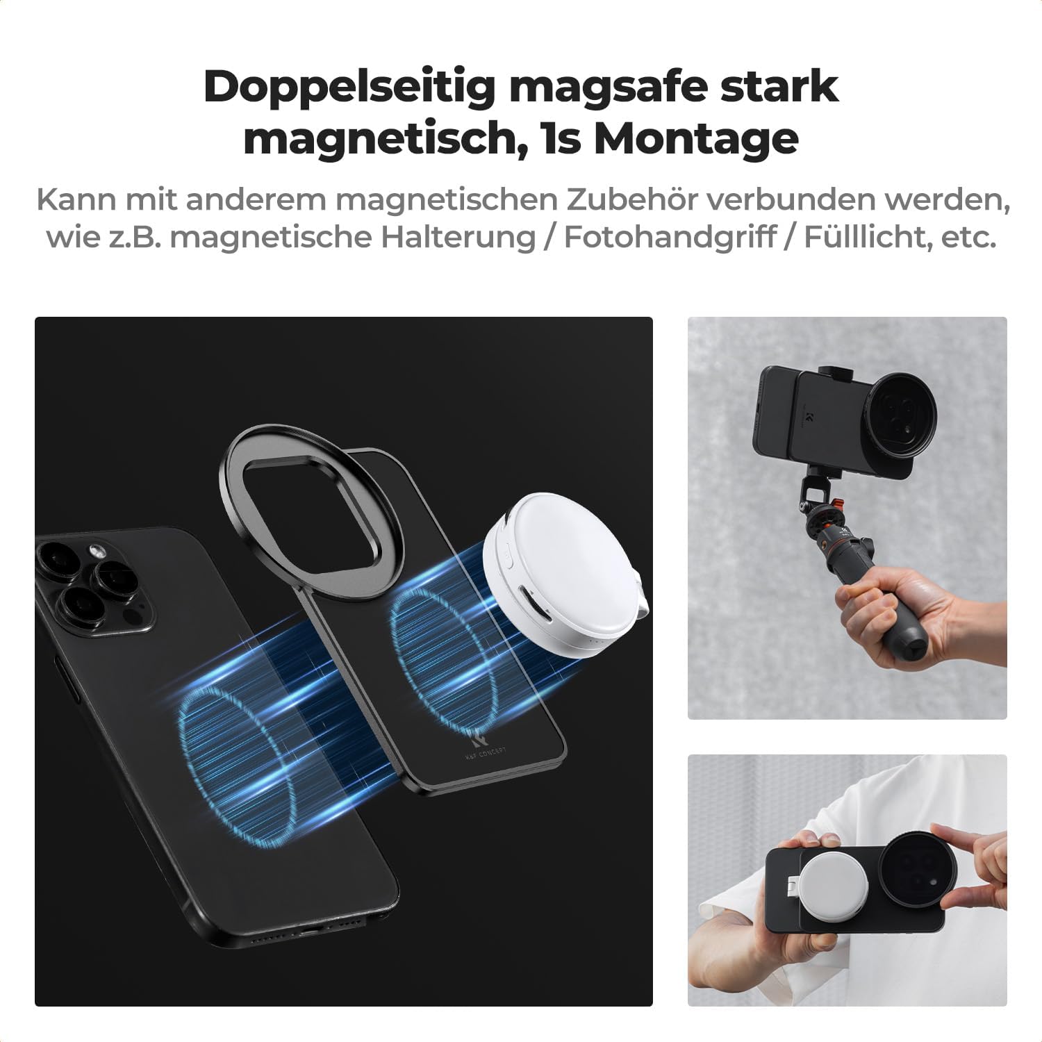 Thumbnail 4 de K&F CONCEPT Magnetischer Polfilter 67mm