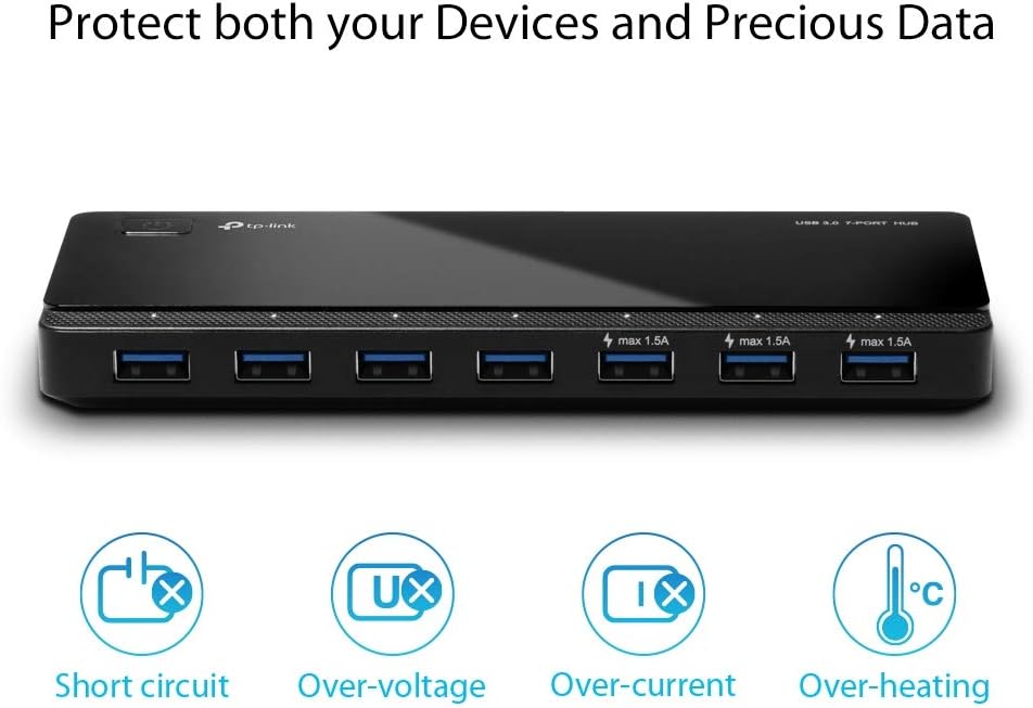 Detalle 2 de TP-Link UH700 7-Port USB 3.0 Hub
