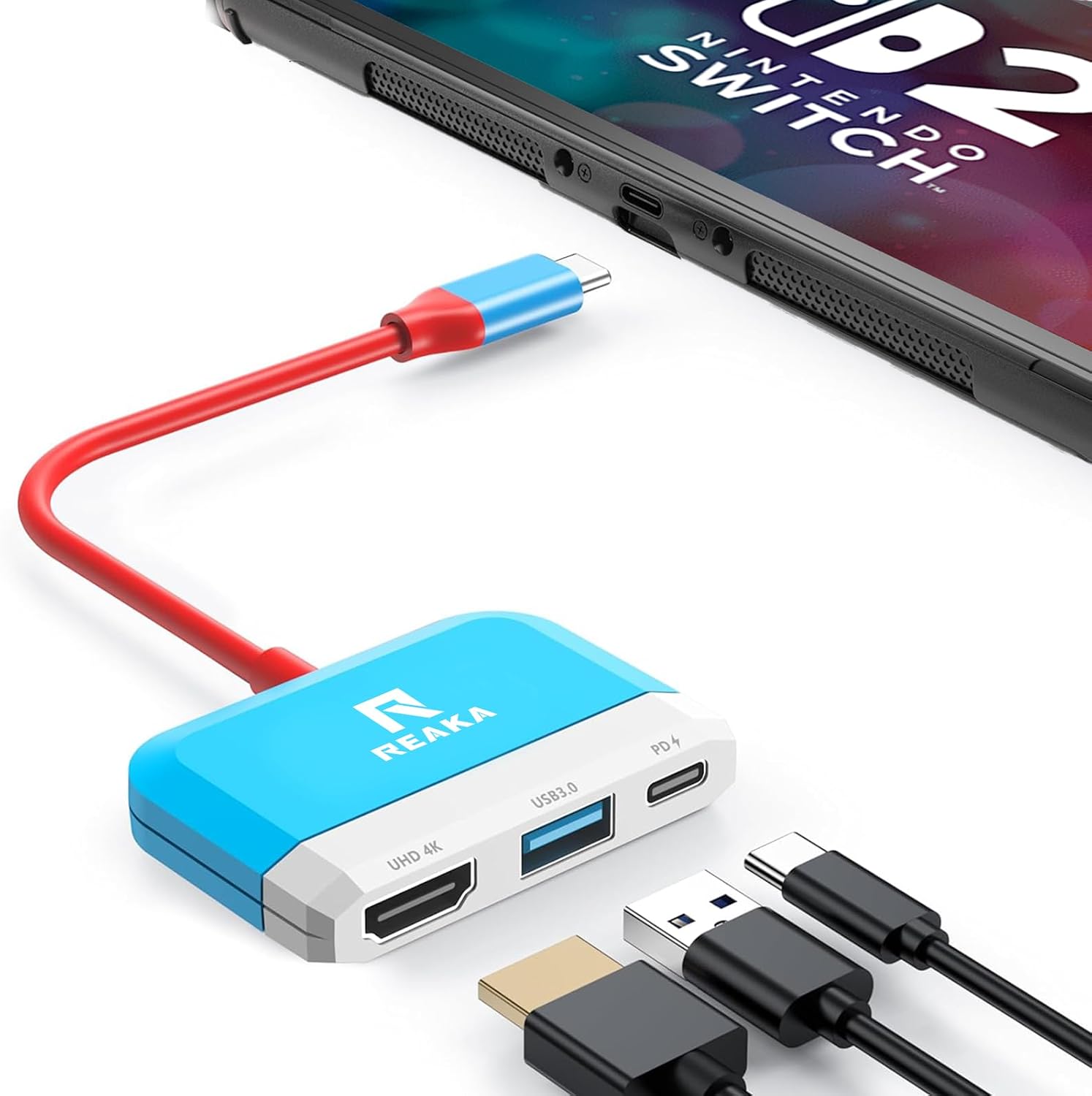 Thumbnail 6 de RREAKA 3-in-1 Switch Dock for Nintendo Switch OLED (4K HDMI, USB-C 100W PD)