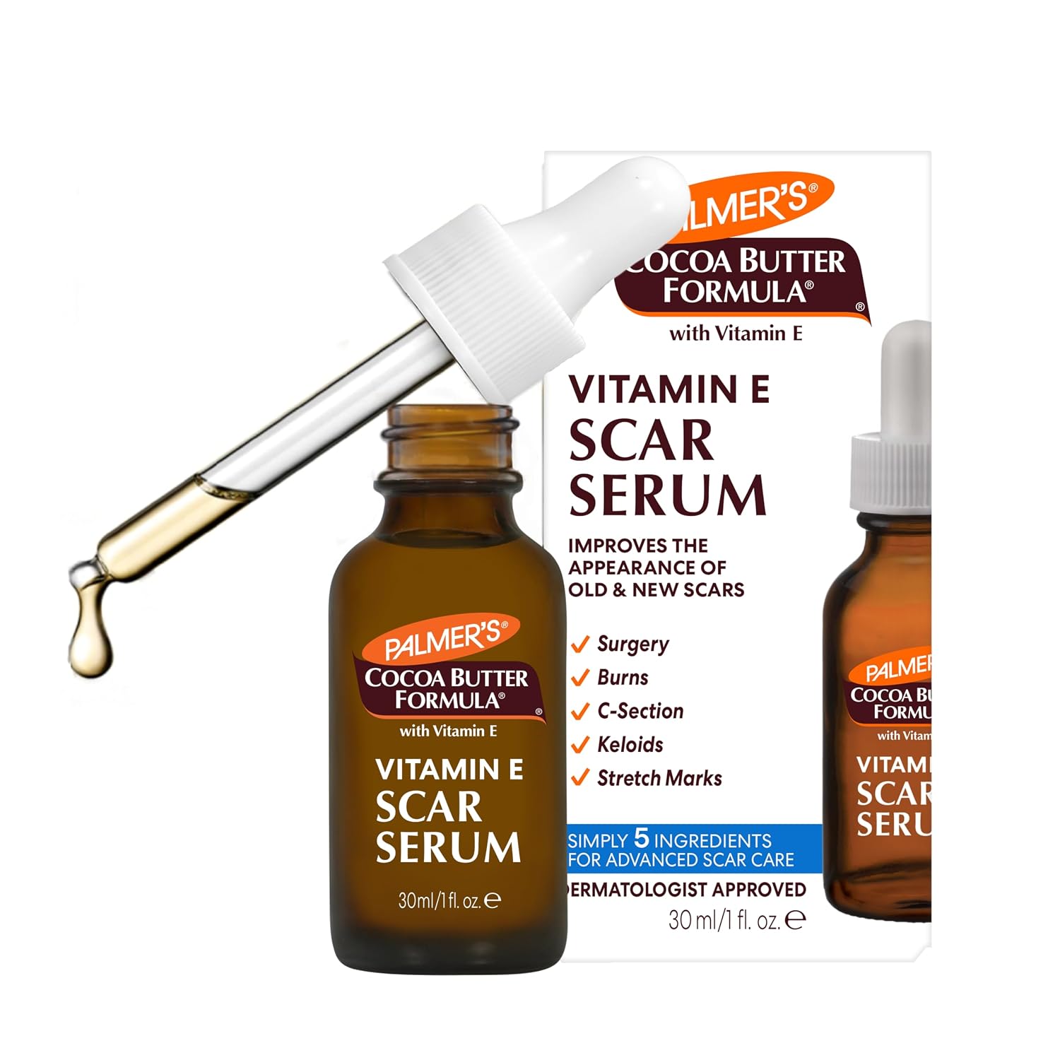 Detalle de Palmer's Cocoa Butter Scar Serum 1 fl oz