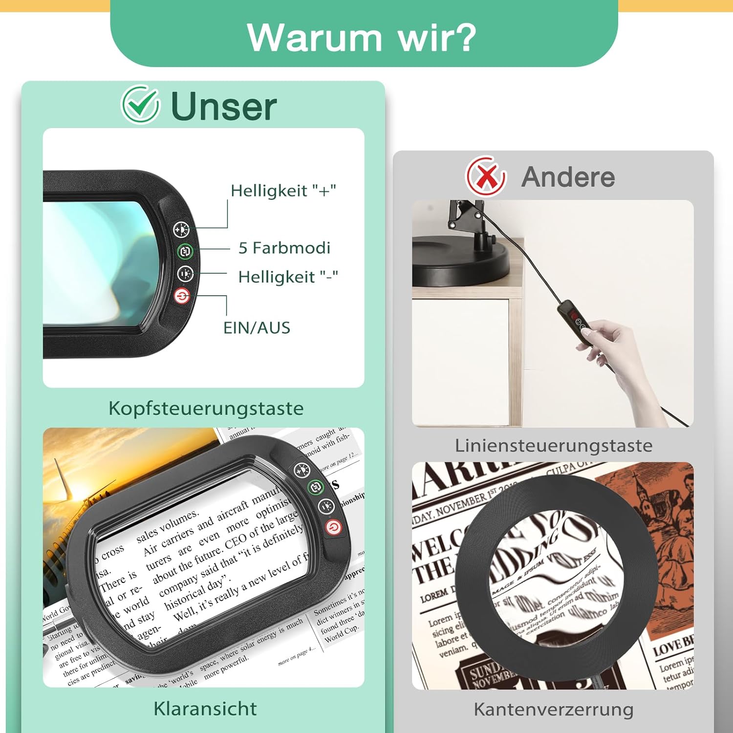 Thumbnail 4 de Drdefi 10X Lupe mit Licht 🔍