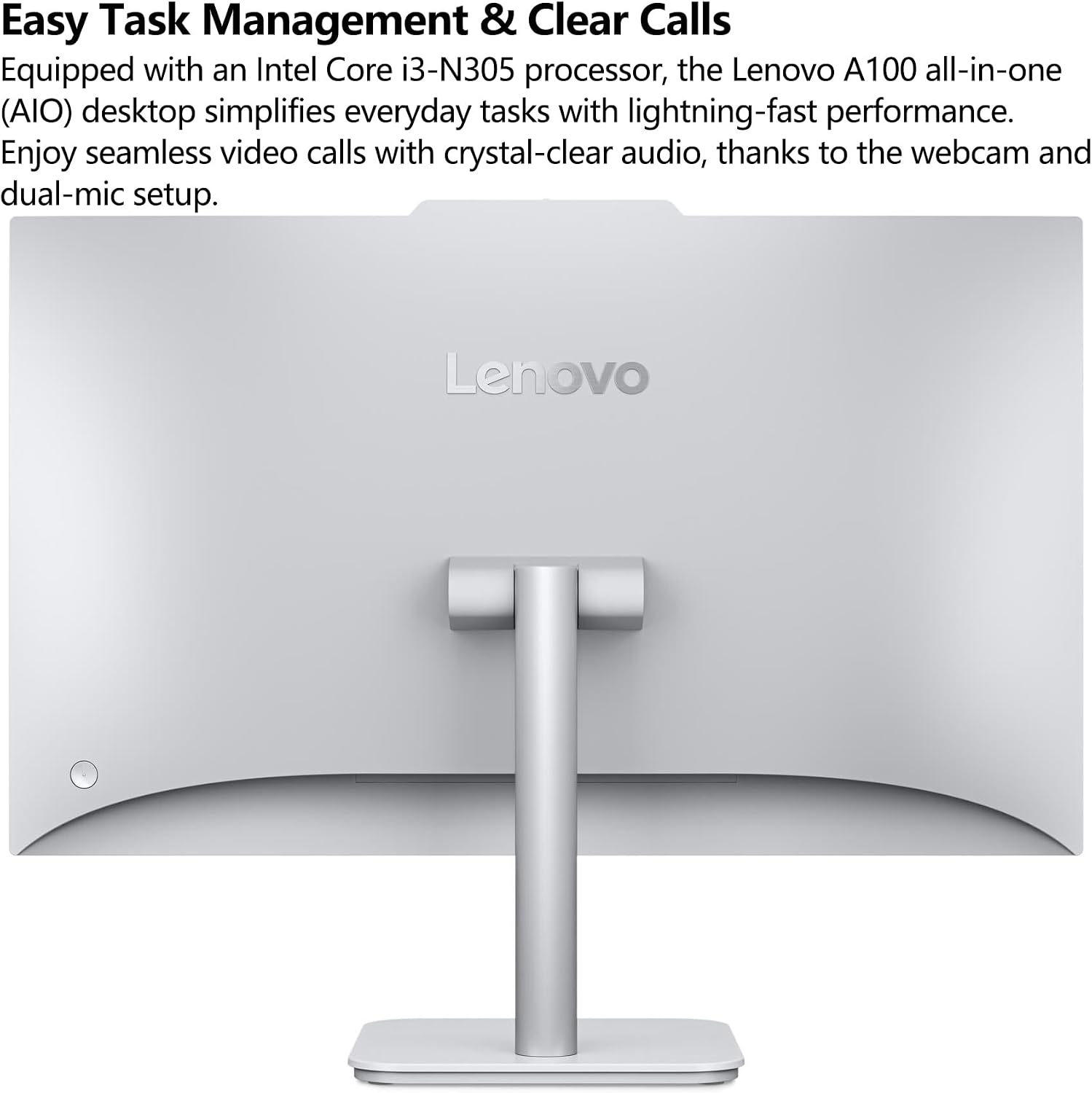 Detalle 2 de Lenovo All-in-One Desktop, 23.8-inch