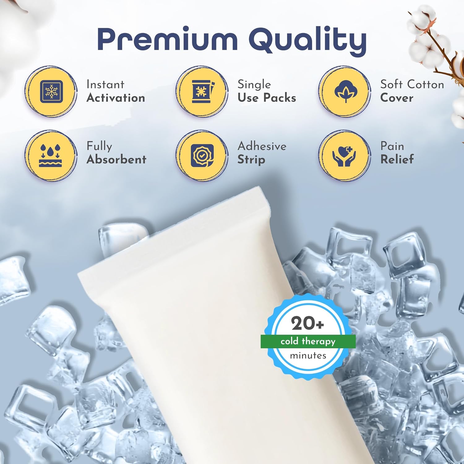 Detalle de First Days Maternity Instant Perineal Cold Packs – Pack of 6