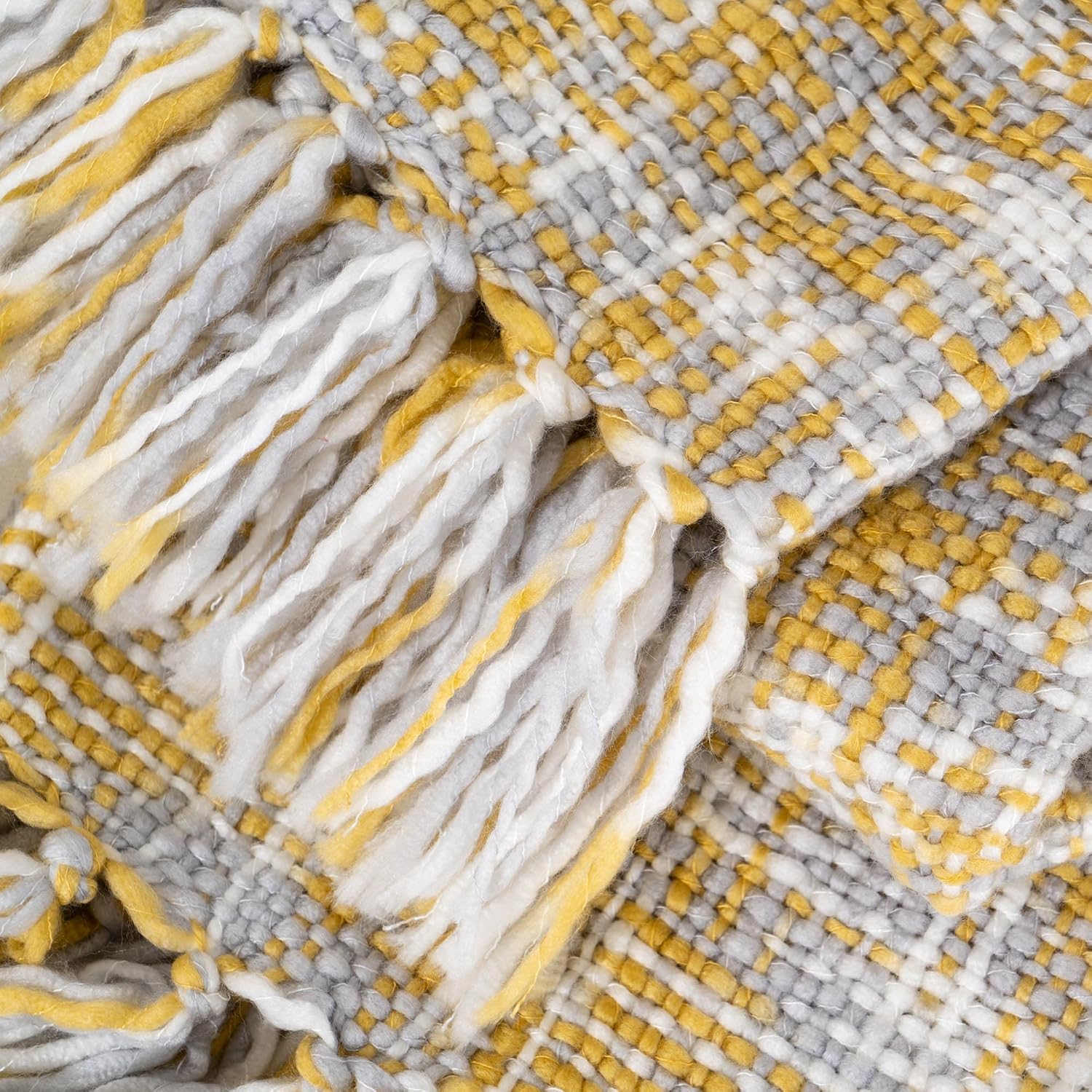 Thumbnail 4 de BATTILO HOME Yellow Throw 127x152cm