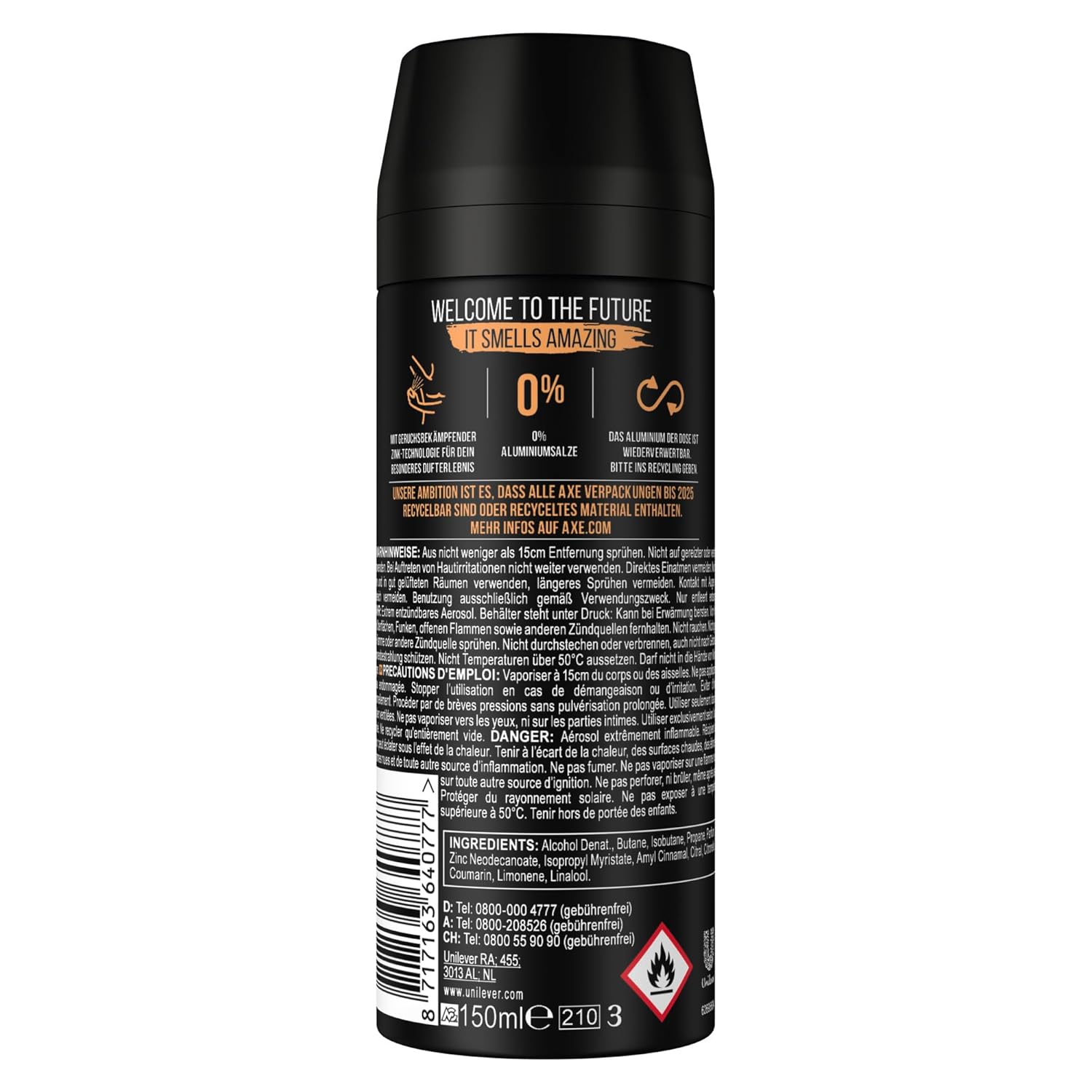 Thumbnail 1 de AXE Bodyspray Dark Temptation ohne Aluminium – 3x150 ml, 48 h Schutz gegen Körpergeruch