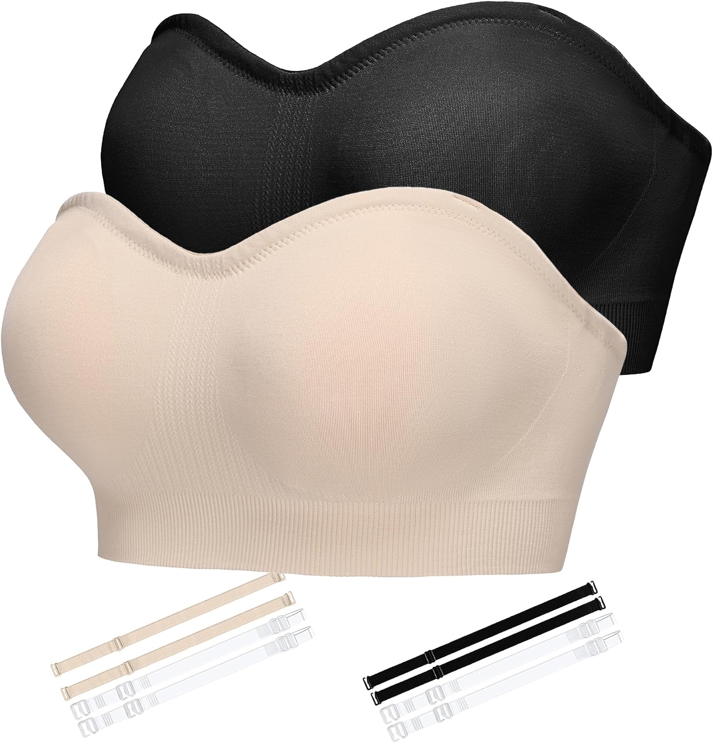 Thumbnail 6 de Damen Bandeau BH Push Up Ohne Bügel von Ailixcozy – Trägerlos, rutschfest, nahtlos, Große Größen