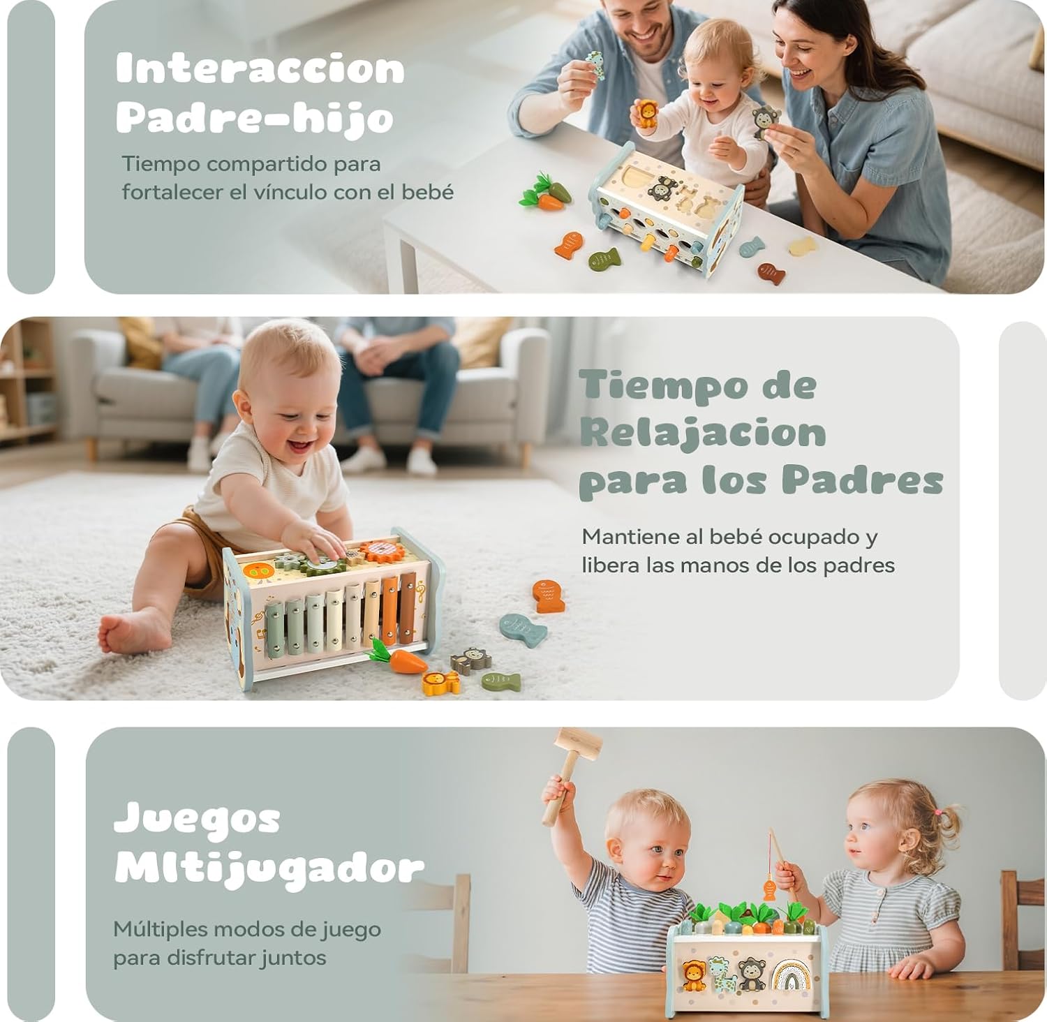Thumbnail 4 de Almaxi Juguetes Montessori 6 en 1 para 1 año