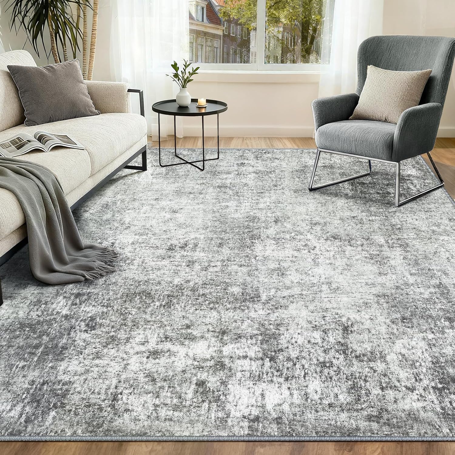Detalle de INOVADAY Tapis de Salon 150x210 Gris