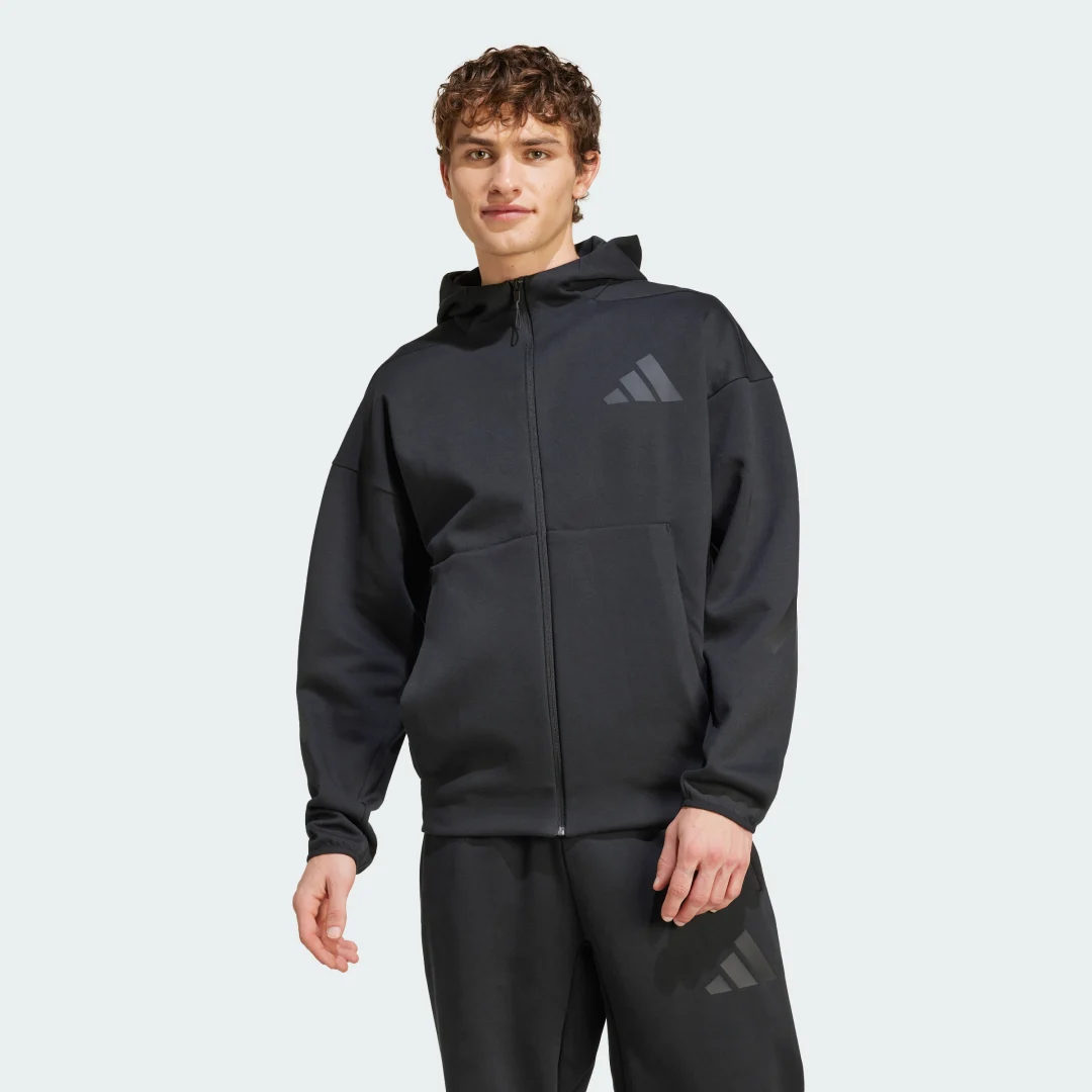 Detalle de Chaqueta con capucha adidas Z.N.E. New – Negro
