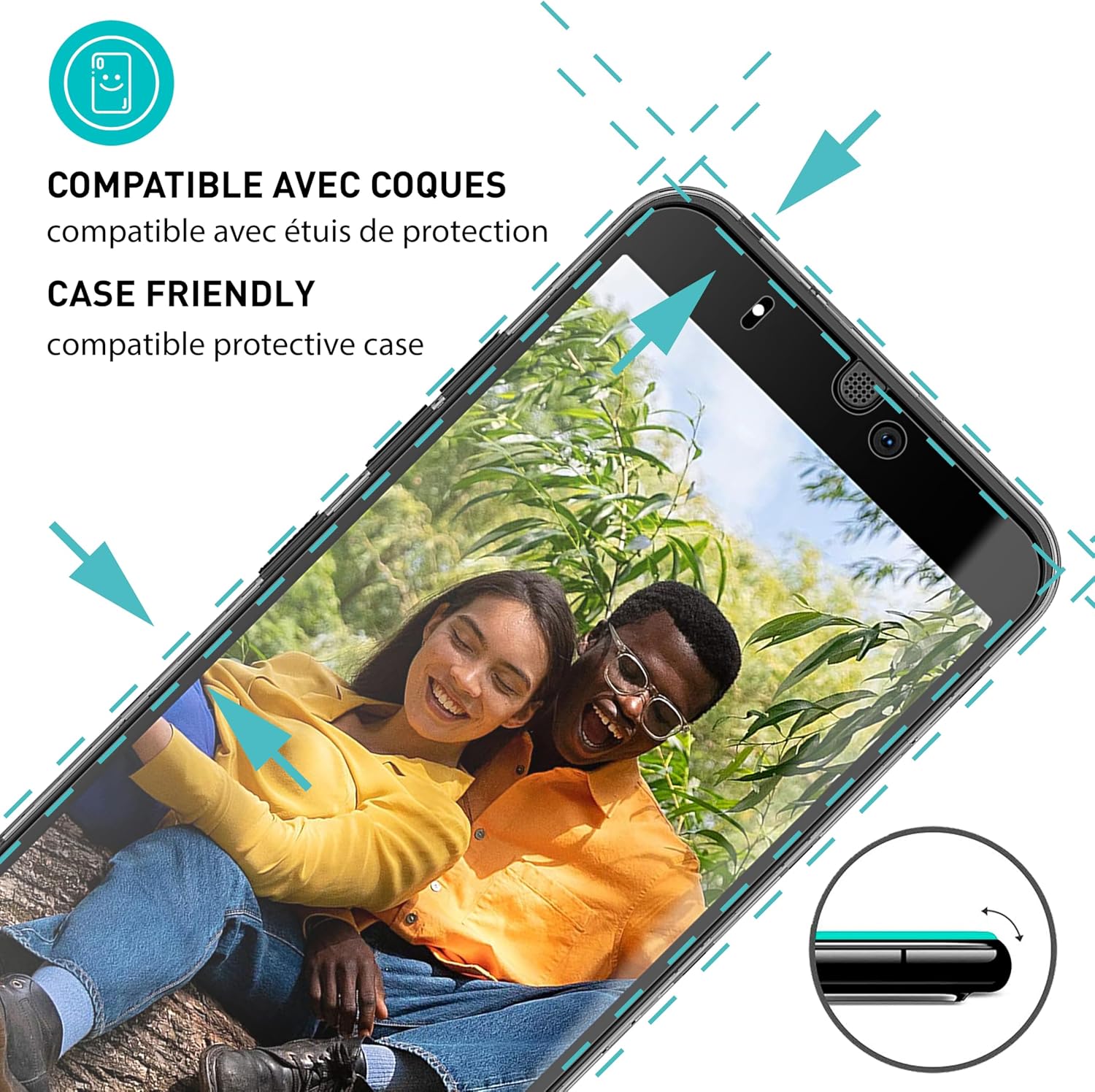 Detalle de Smartect Verre Trempé pour Fairphone 3 / 3+ (lot de 3) — 9H, anti-rayures, sans bulles