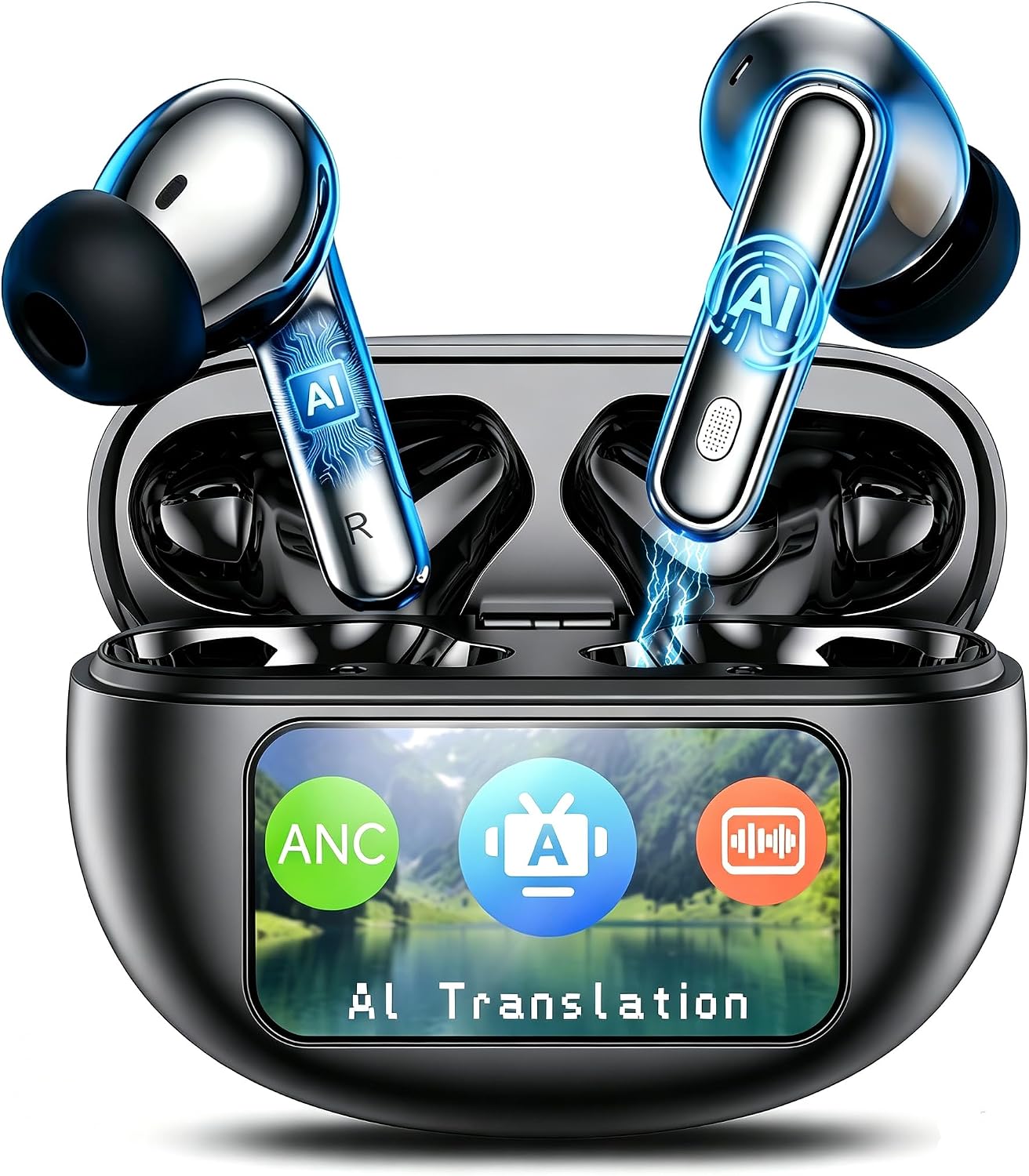 Detalle de AI Translation Earbuds with 199+ Languages