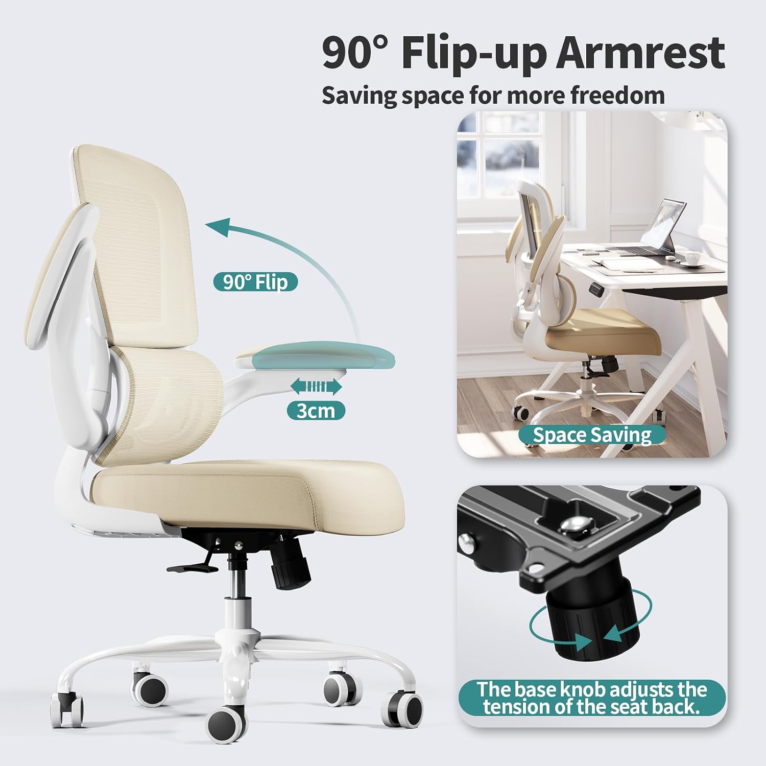 Thumbnail 4 de TRALT Office Chair Ergonomic Mesh Chair with Lumbar Support