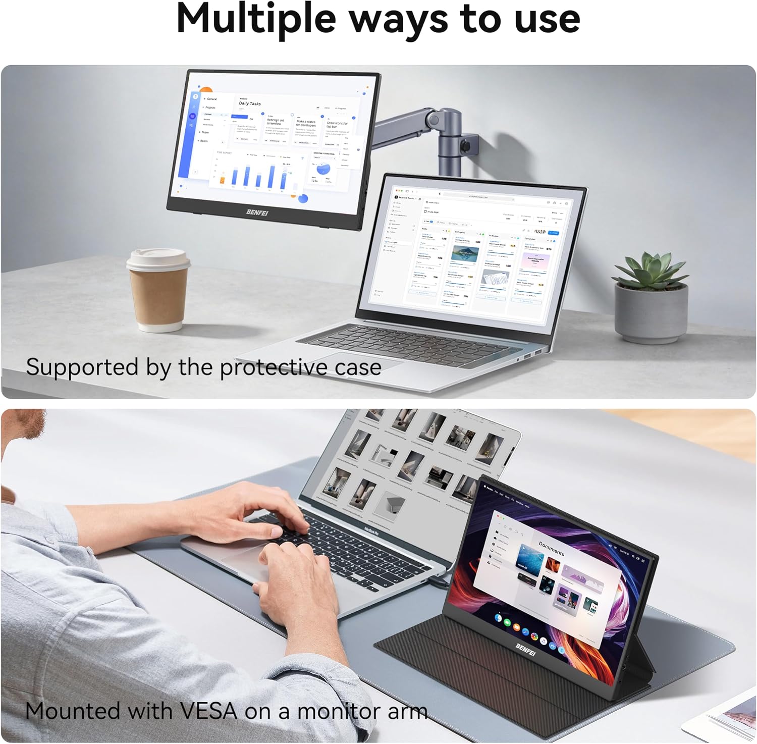 Thumbnail 6 de BENFEI Portable Monitor 15.6-inch
