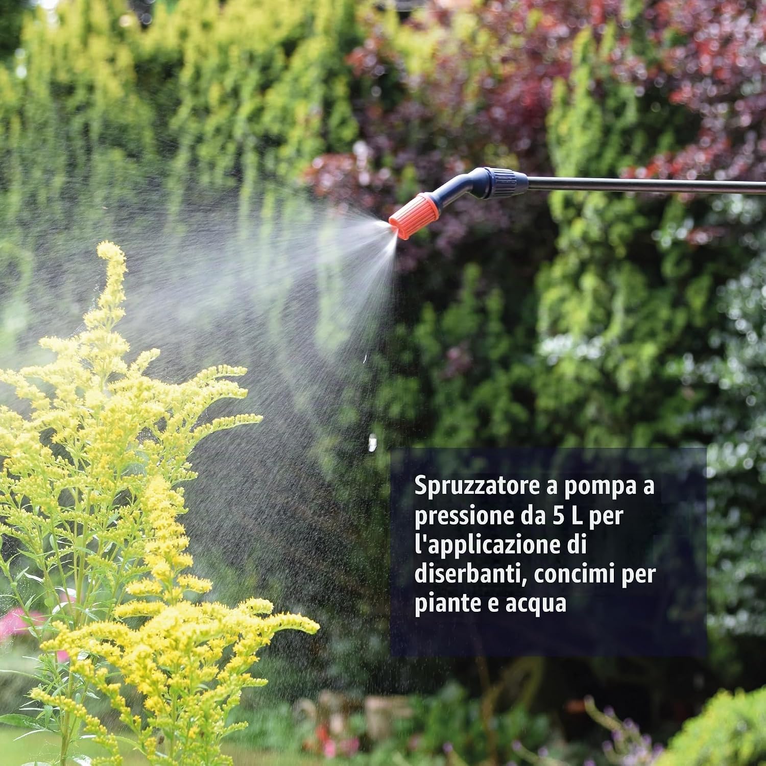 Detalle de Spear & Jackson 5LPAPS Spruzzatore a Pressione con Pompa 5 L – Bianco