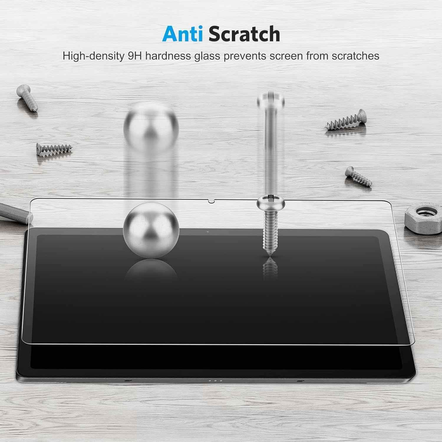 Detalle de OMOTON Panzer Schutz Glas für Samsung Galaxy Tab A11+/A9+ (11 Zoll) – 2 Stück