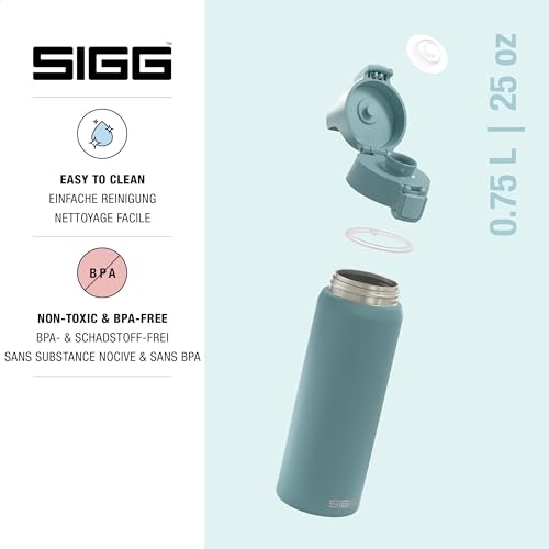 Thumbnail 2 de Sigg Edelstahl Trinkflasche Shield ONE Morning Blue 0.75 L – Auslaufsicher, BPA-frei