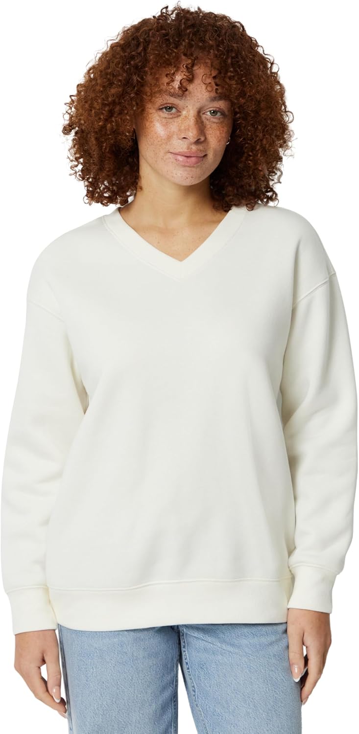 Thumbnail 6 de Amazon Essentials Femme Pull Oversize en Polaire à col en V