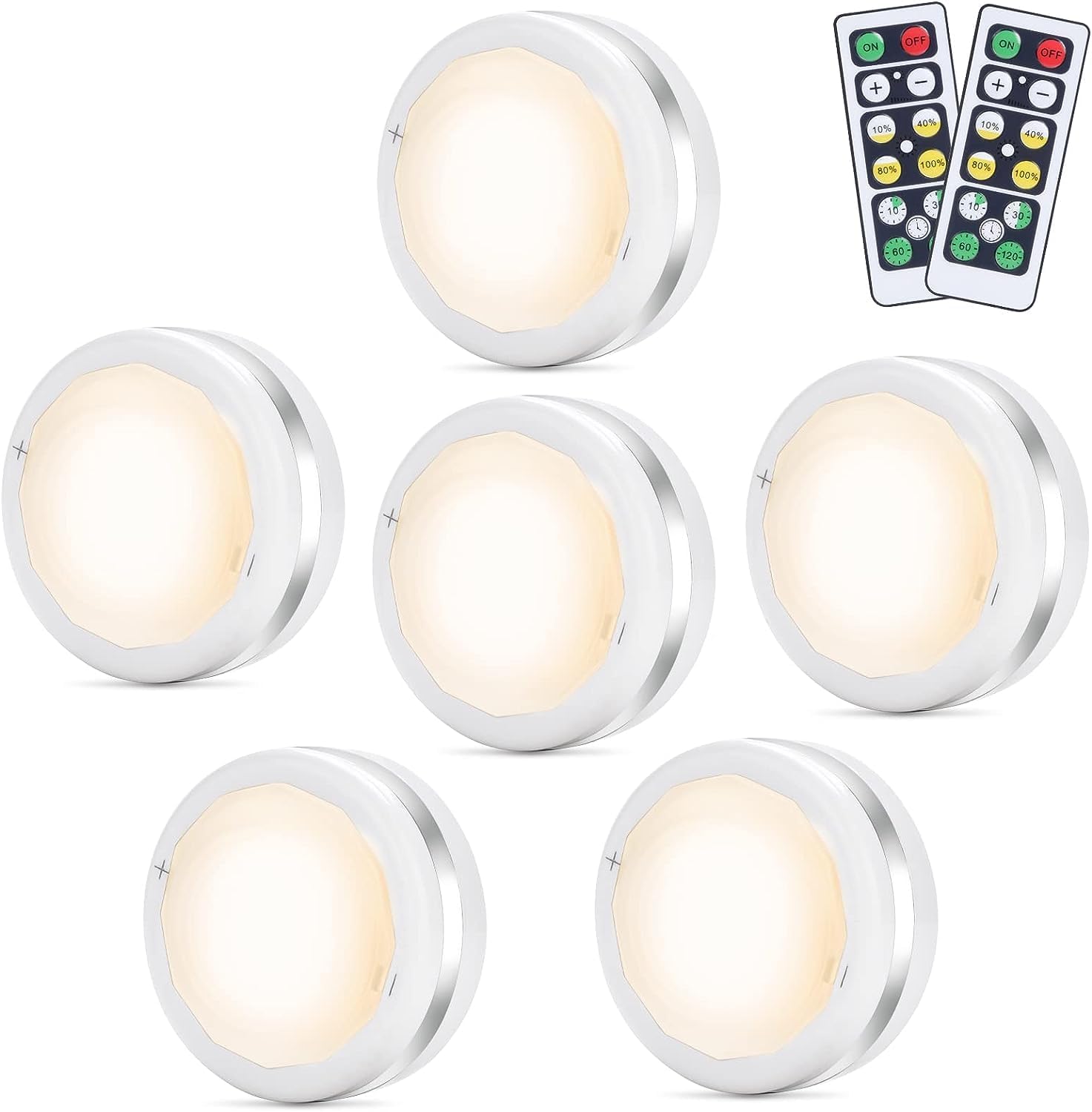 Detalle de Bawoo Luz LED Inalámbrica 6 PCS 5 Perlas