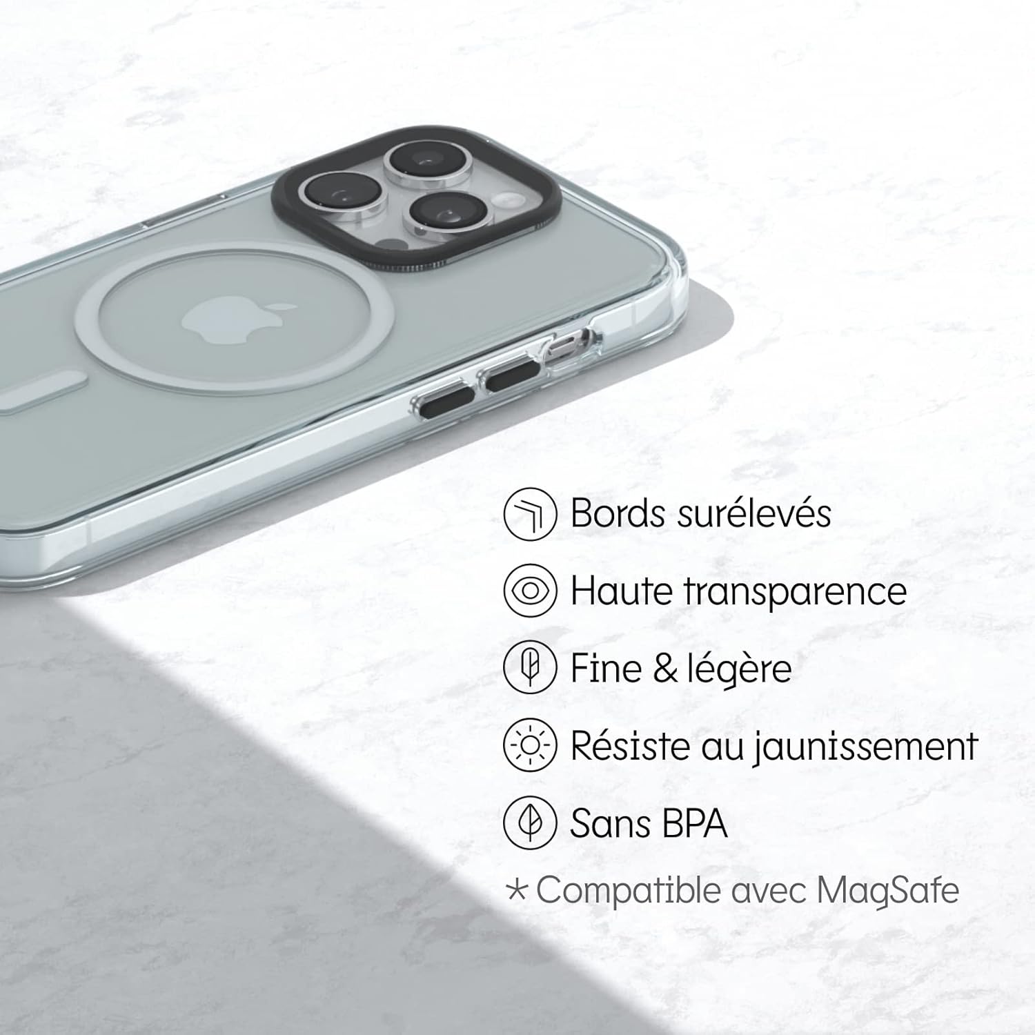 Thumbnail 5 de RhinoShield Coque transparente MagSafe pour iPhone 13 Pro Max — anneau magnétique, anti-jaunissement