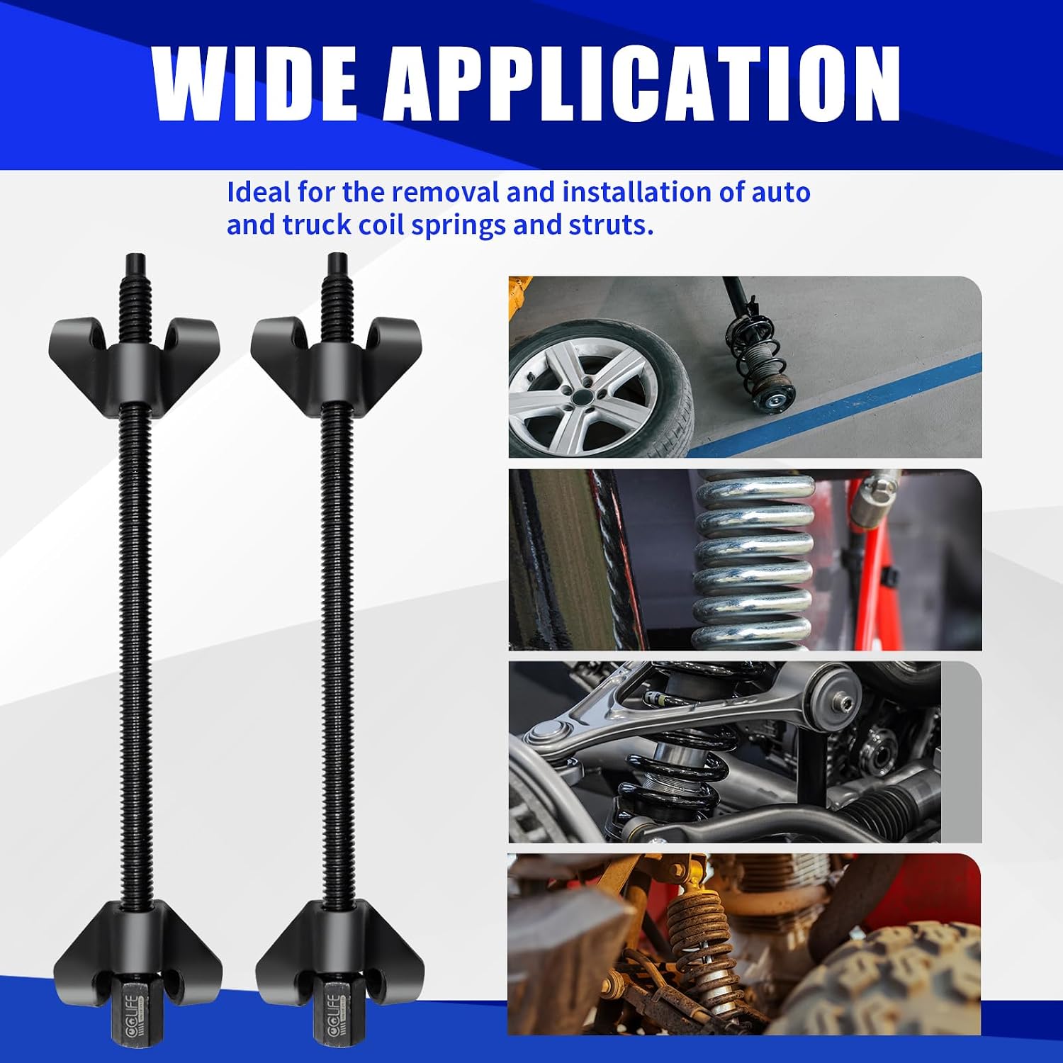 Thumbnail 6 de CCLIFE Federspanner KFZ 2tlg, 370 mm – Montagespanner für PKW
