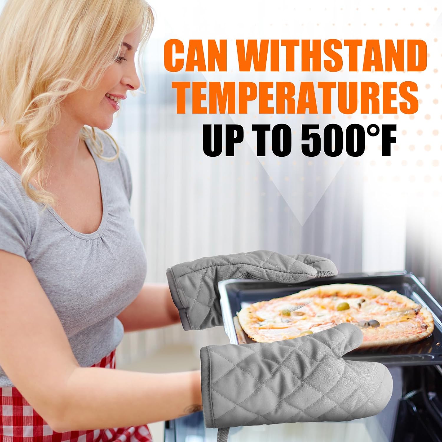 Thumbnail 6 de Silicone Oven Mitts, 10.5-Inch