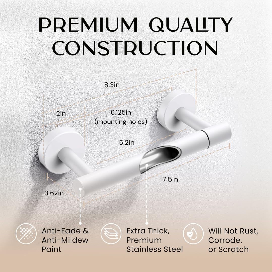Thumbnail 1 de Day Moon Matte White Toilet Paper Holder