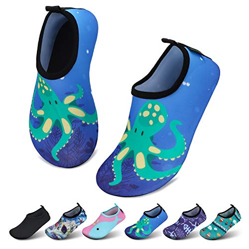 Detalle de SAGUARO Kinder Badeschuhe Blau Octopus Gr. 26/27 EU – Aquaschuhe, schnell trocknend