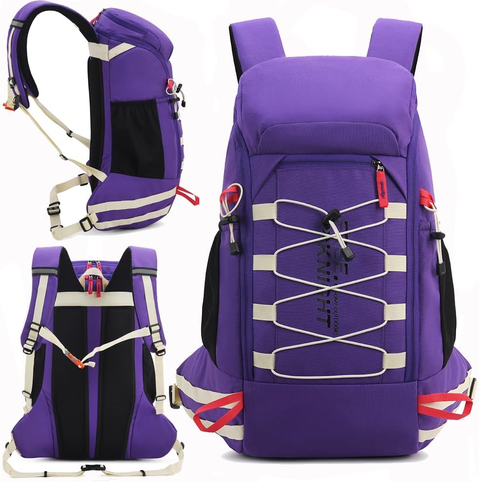 Detalle de Bseash 40L Lightweight Waterproof Hiking Backpack with Rain Cover