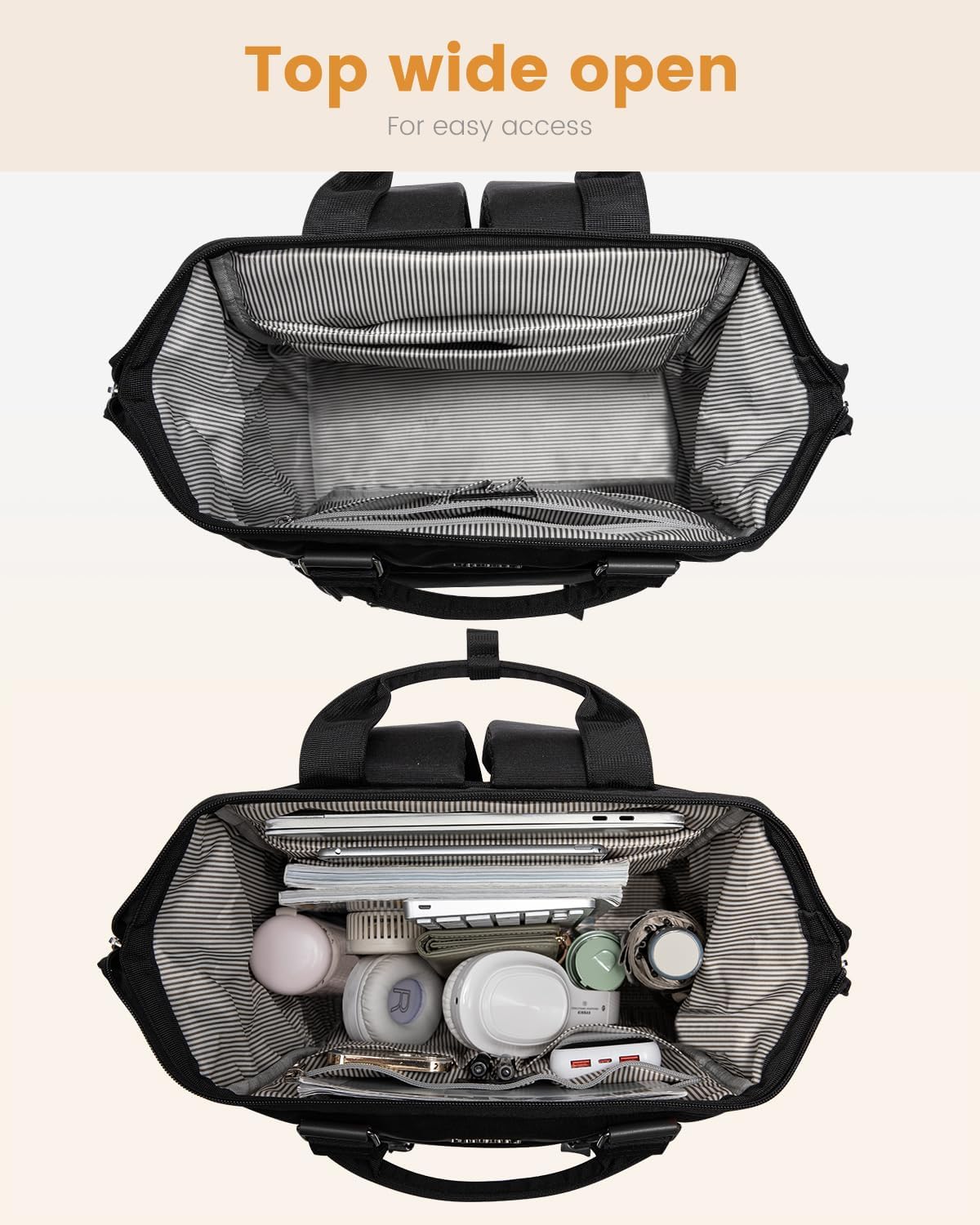 Detalle de LOVEVOOK Laptop Backpack 17 inch Black