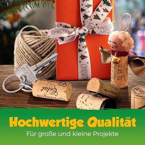 Detalle de 250 gebrauchte Weinkorken von Kork-Deko – Naturkorken zum Basteln, DIY und Dekoration