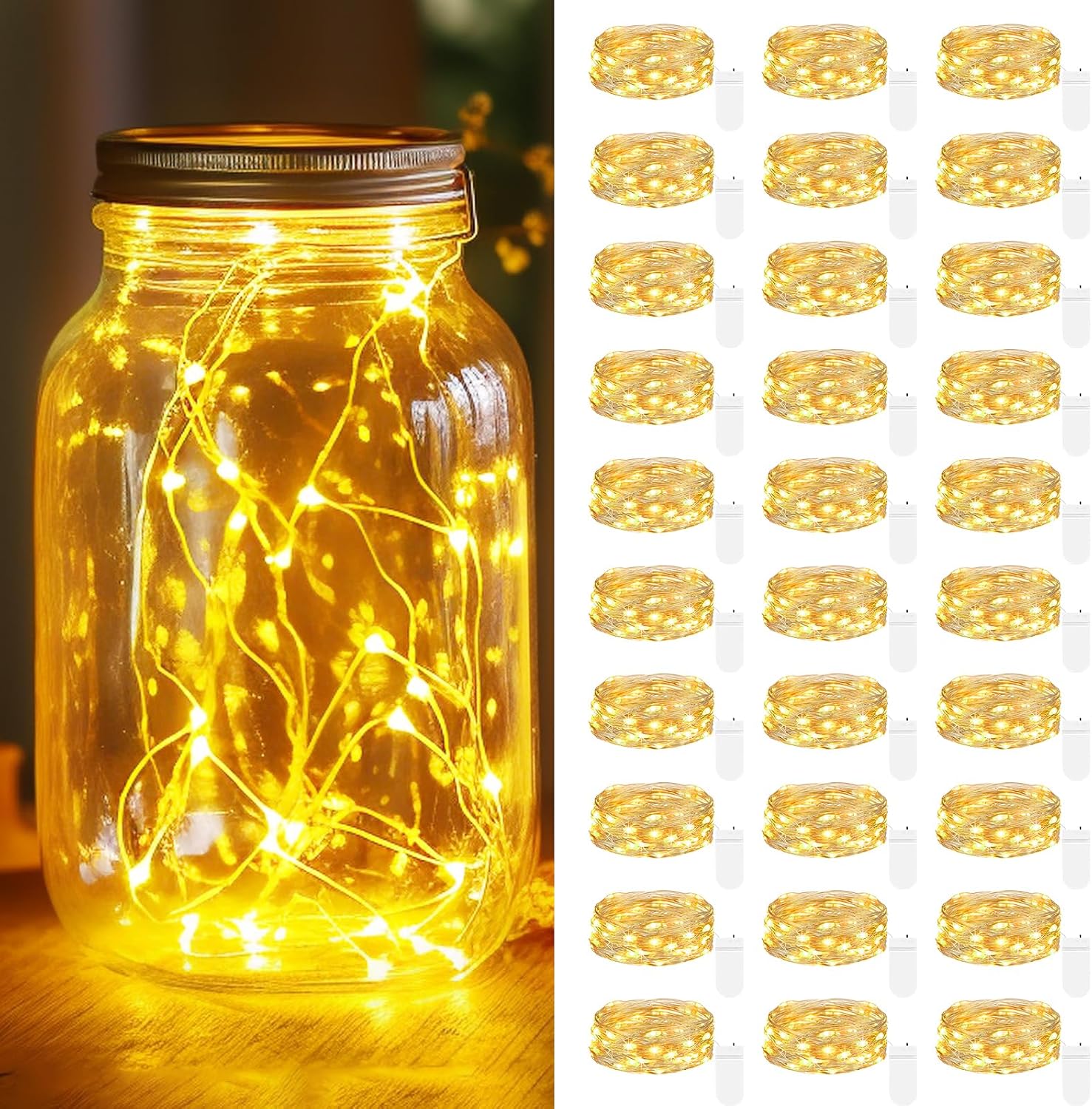 Detalle de kolpop bc3b9f79-aaba-4e96-8062-c2f3b9150b30 Mini Fairy Lights, 7 ft, 20 LEDs
