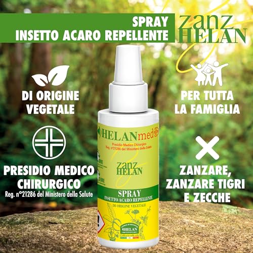 Detalle 2 de Helan Med Zanzhelan - Spray Antizanzare Origine Vegetale 100 ml