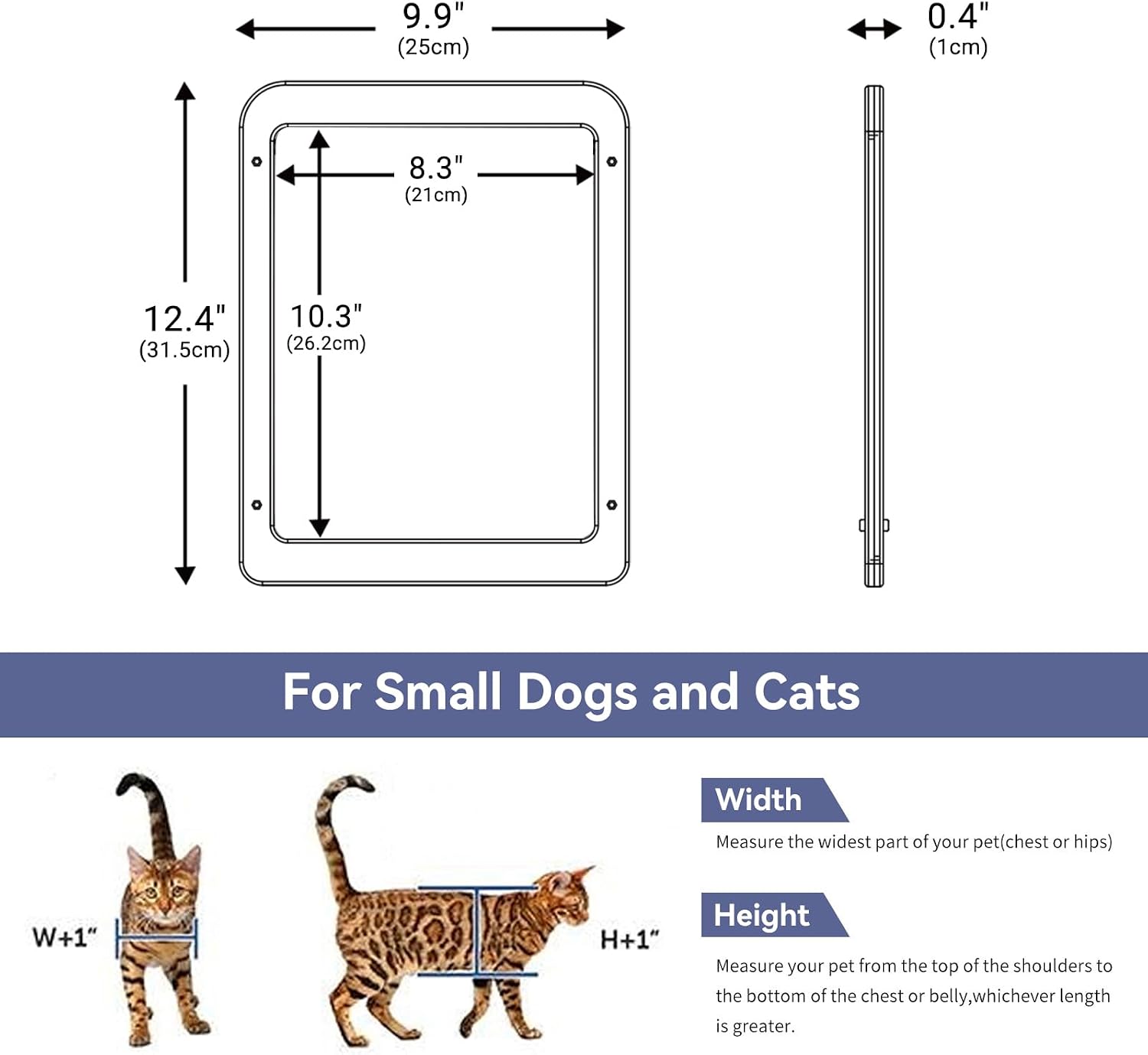 Detalle 2 de LESYPET Cat Screen Door, 10.3 x 8.3 Inches