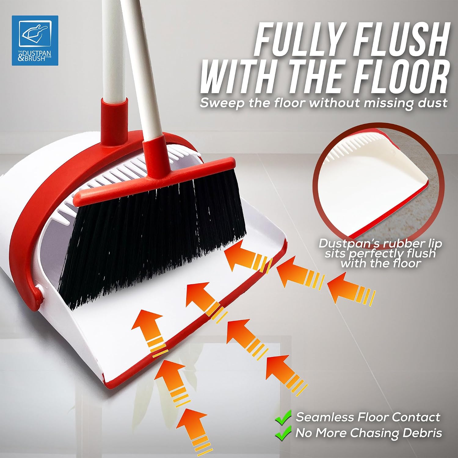 Thumbnail 4 de Long Handled Dustpan and Brush Set — Tall 1.0m 🧹