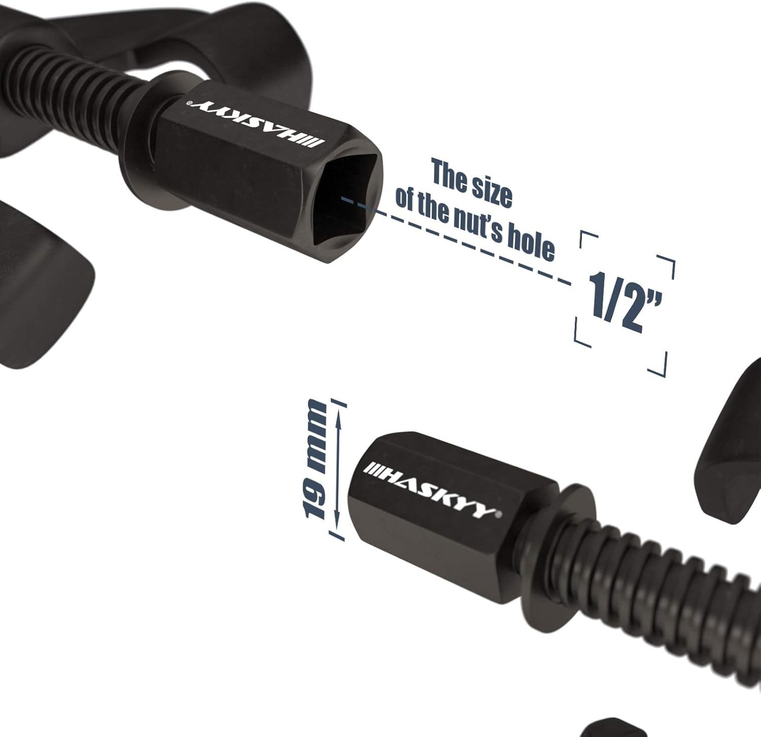 Thumbnail 4 de Kit Compresseur Ressort Amortisseur HASKYY – 2 pièces, portée 380 mm, pour montage et démontage