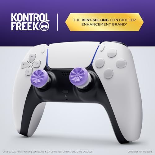 Detalle 2 de KontrolFreek FPS Freek Galaxy Purple: Dual-Height Thumbsticks for PS4/PS5