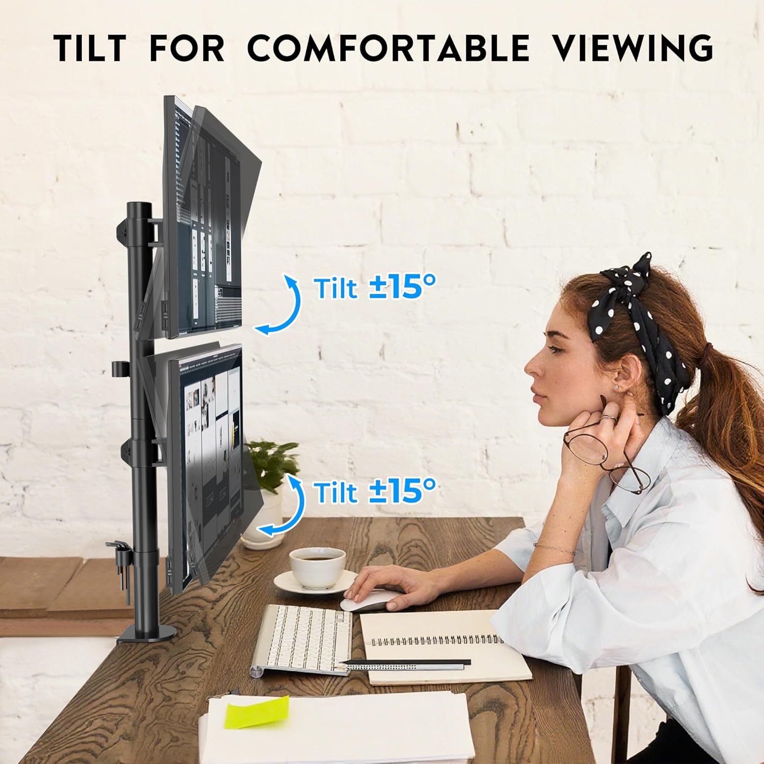 Thumbnail 3 de BONTEC Dual-Monitor Halterung 13–34 Zoll