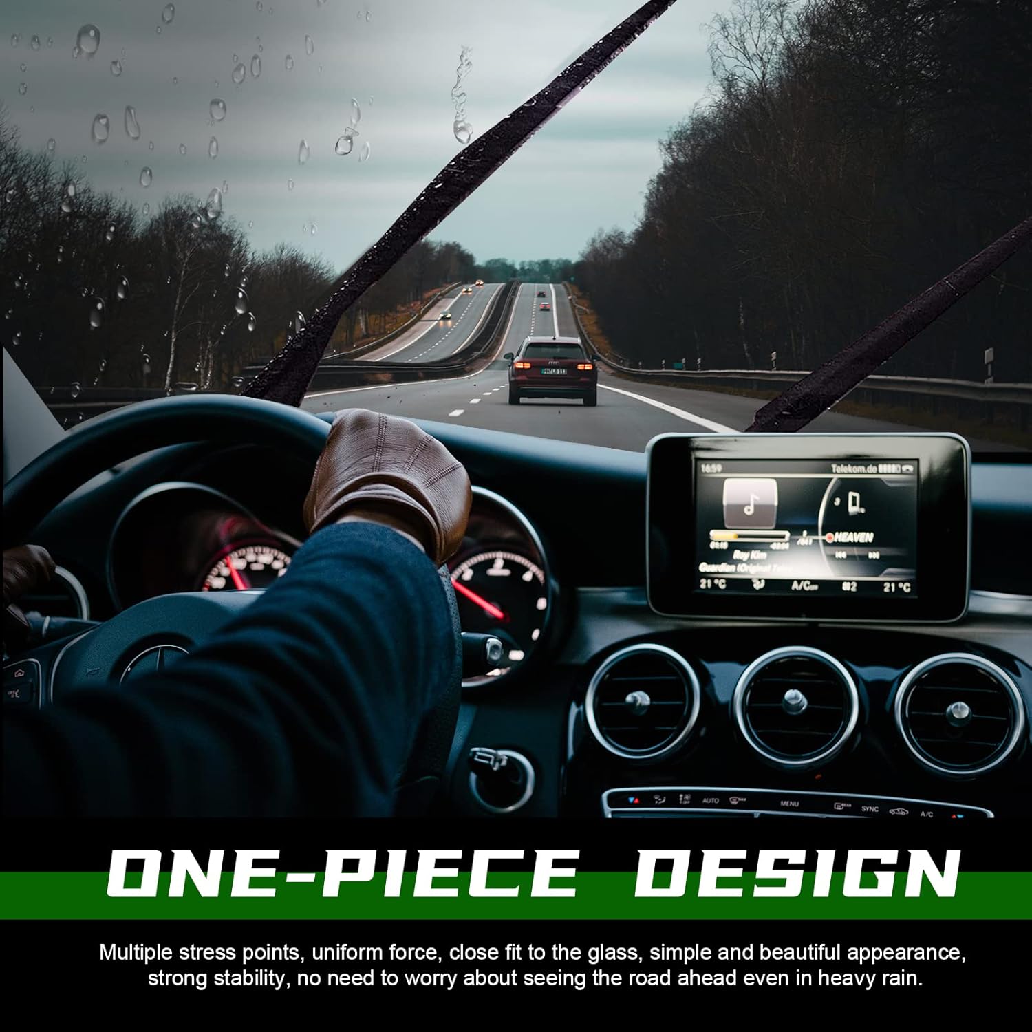 Thumbnail 4 de 2 Factory Wiper Blades Replacement (Top Lock) for 2014-2018 Chevy Silverado 1500/2500/3500 HD & 2014-2018 GMC Sierra (Set of 2) – 22"+22