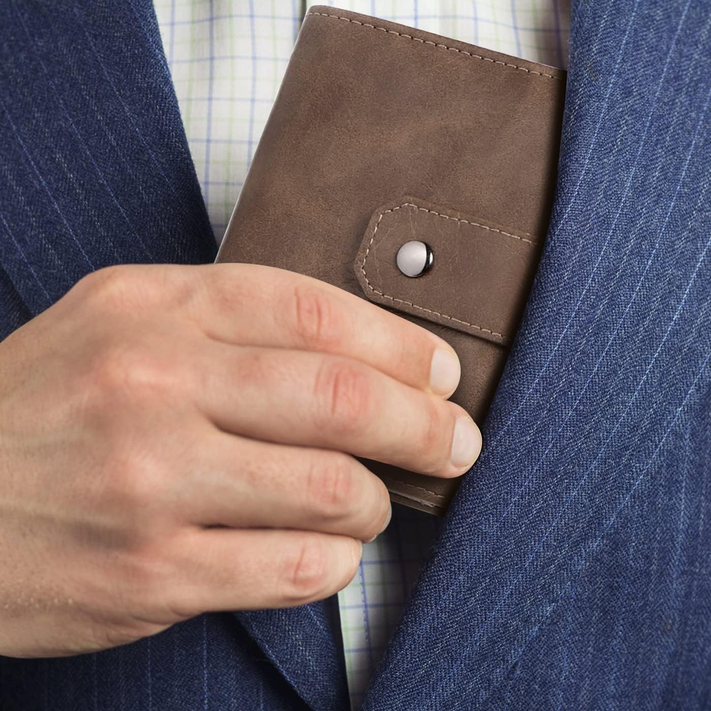 Thumbnail 5 de DASKING 16‑in‑1 leather RFID wallet for men 👛
