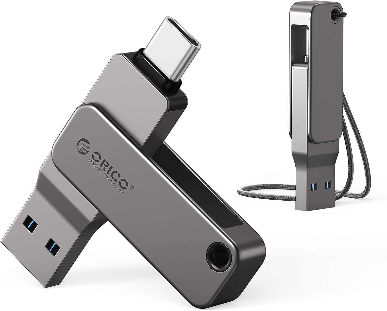 Thumbnail 6 de ORICO USB Stick 128GB USB 3.2 Gen 1 Dual USB‑C & USB‑A – kompakter Speicher mit 360° Metallgehäuse