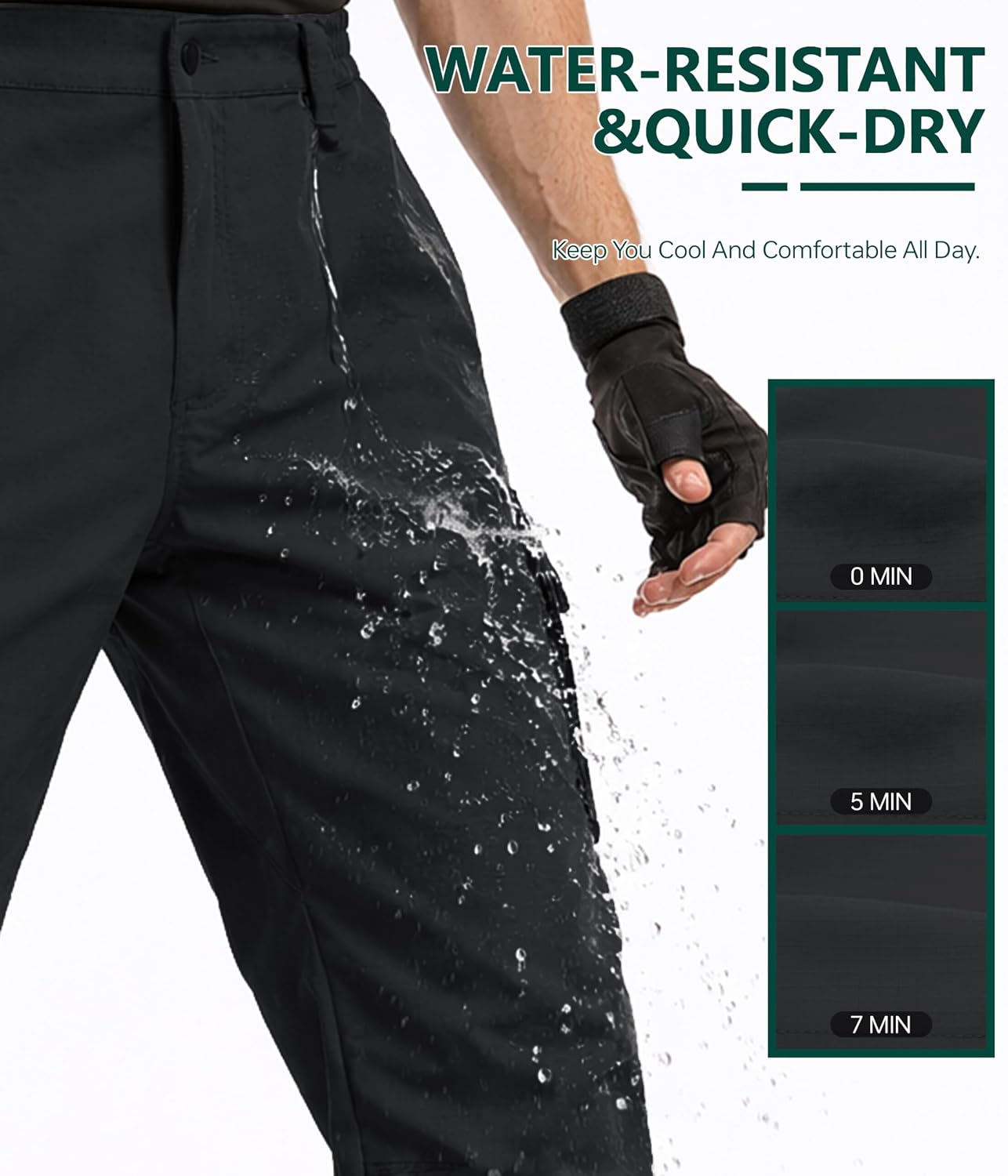 Detalle de NATUVENIX Tactical Pants Ripstop