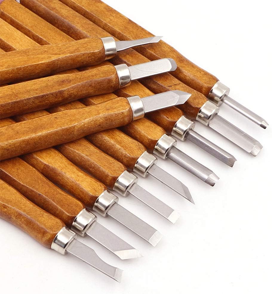 Thumbnail 2 de MAIKEHIGH 14Pcs Kit intaglio legno 12 pezzi 🪚