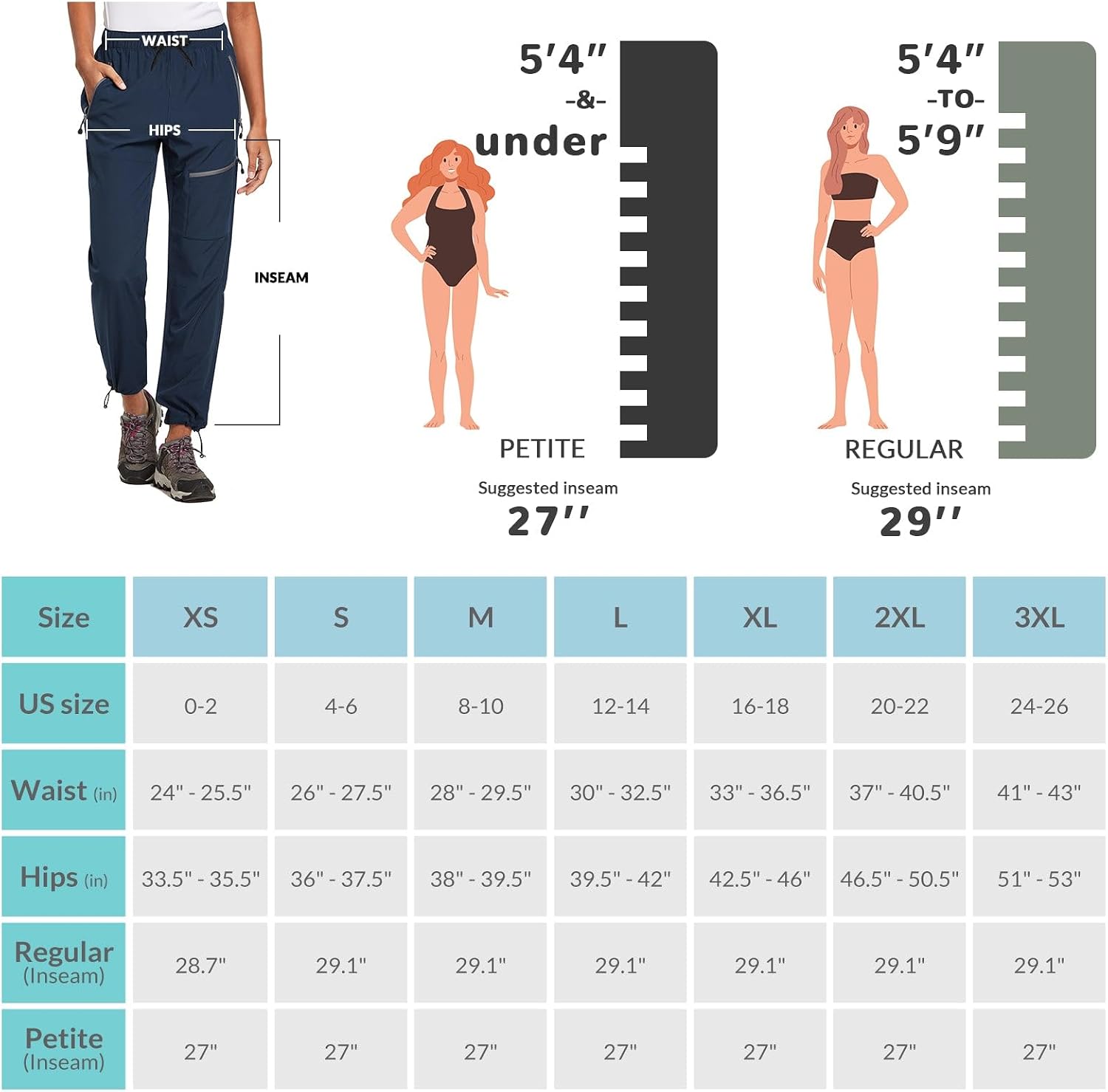 Thumbnail 5 de baleaf Womens Hiking Trousers UPF 50+