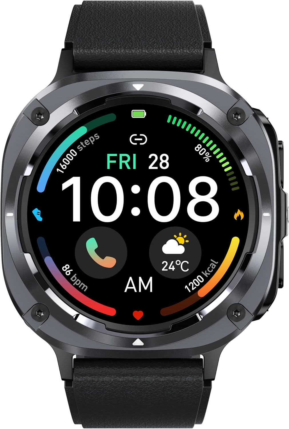 Detalle de TIMU Military Smart Watch for Men (Answer/Make Calls) – 1.39" HD Fitness Tracker with Heart Rate, Sleep & 114+ Sports Modes, IP68