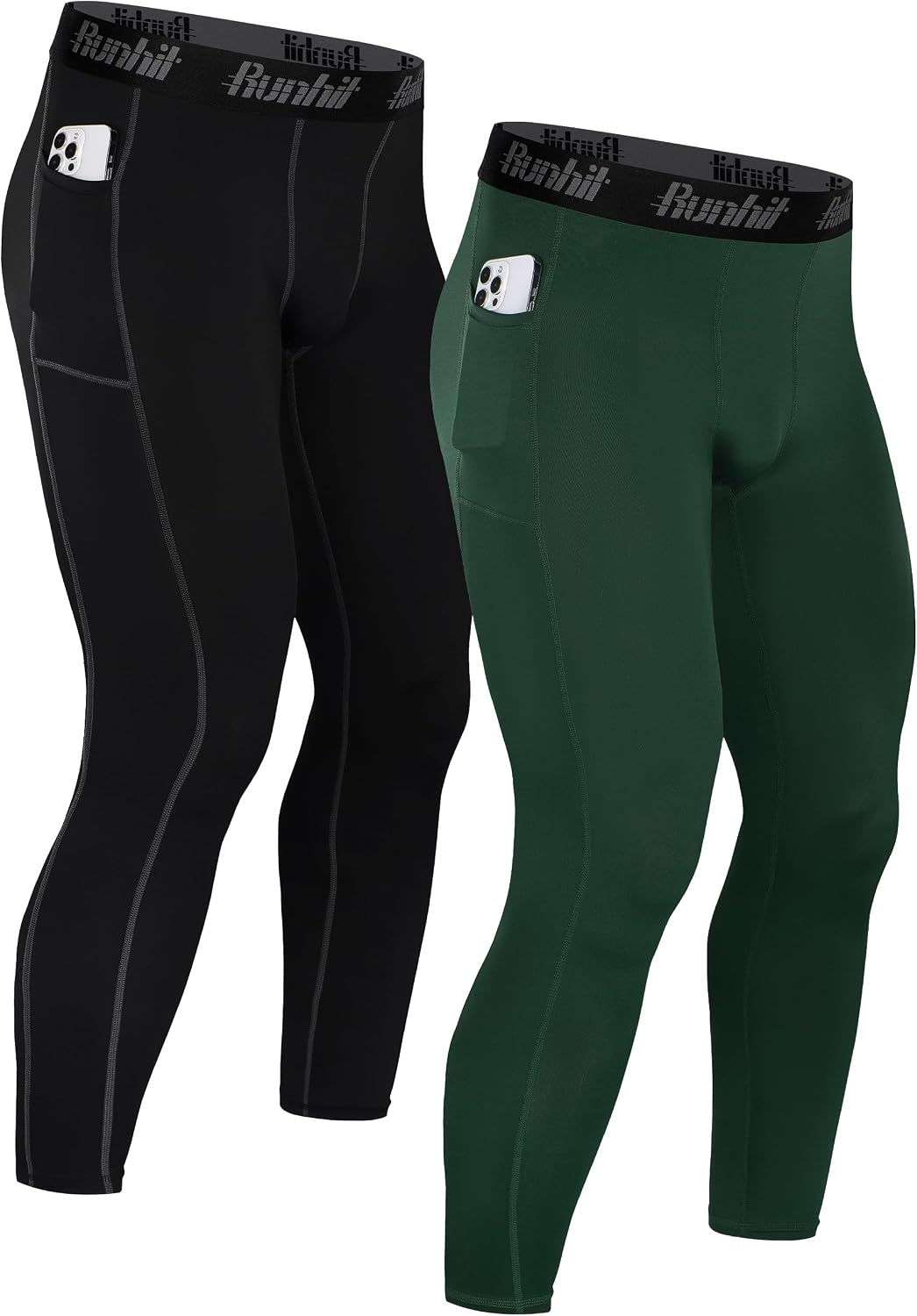 Detalle de Runhit Men’s Running Leggings for Sports Tights