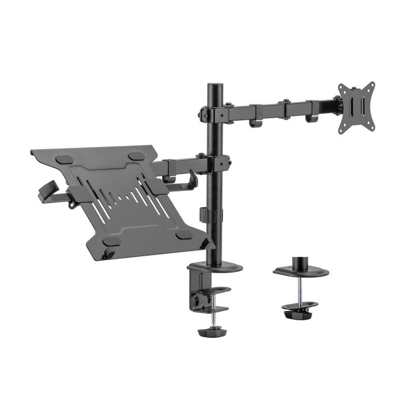 Aisens DTL32TSR-193: Soporte de mesa giratorio e inclinable para portátil/monitor/TV 17"‑32" (hasta 9 kg) en negro