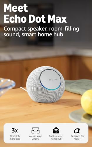 Thumbnail 7 de Amazon Echo Dot Max (newest gen) with Alexa+ Early Access – Glacier White