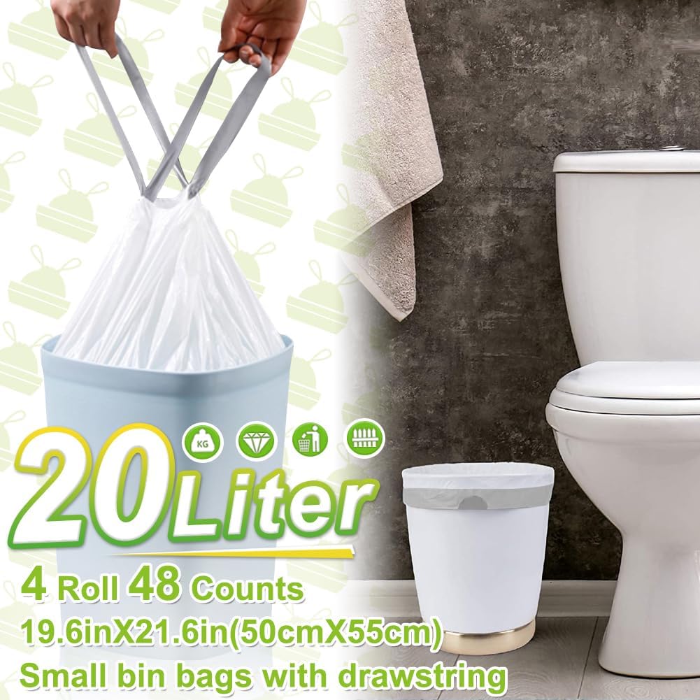 Detalle 2 de AOSULI 20L Drawstring Bin Bags
